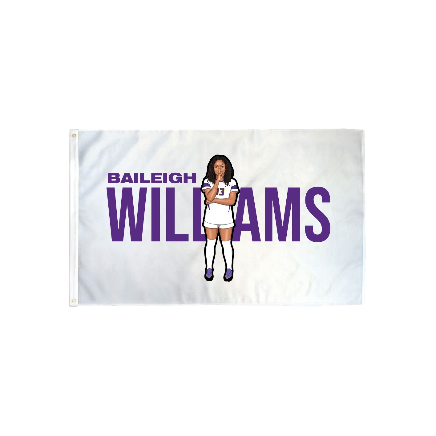 3x5 Flag — Player Name in Classic