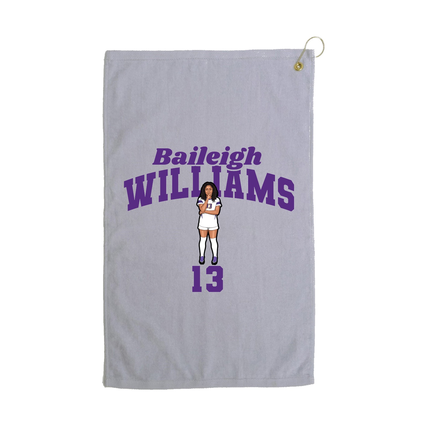Golf Towel — Signature Arch in Grey