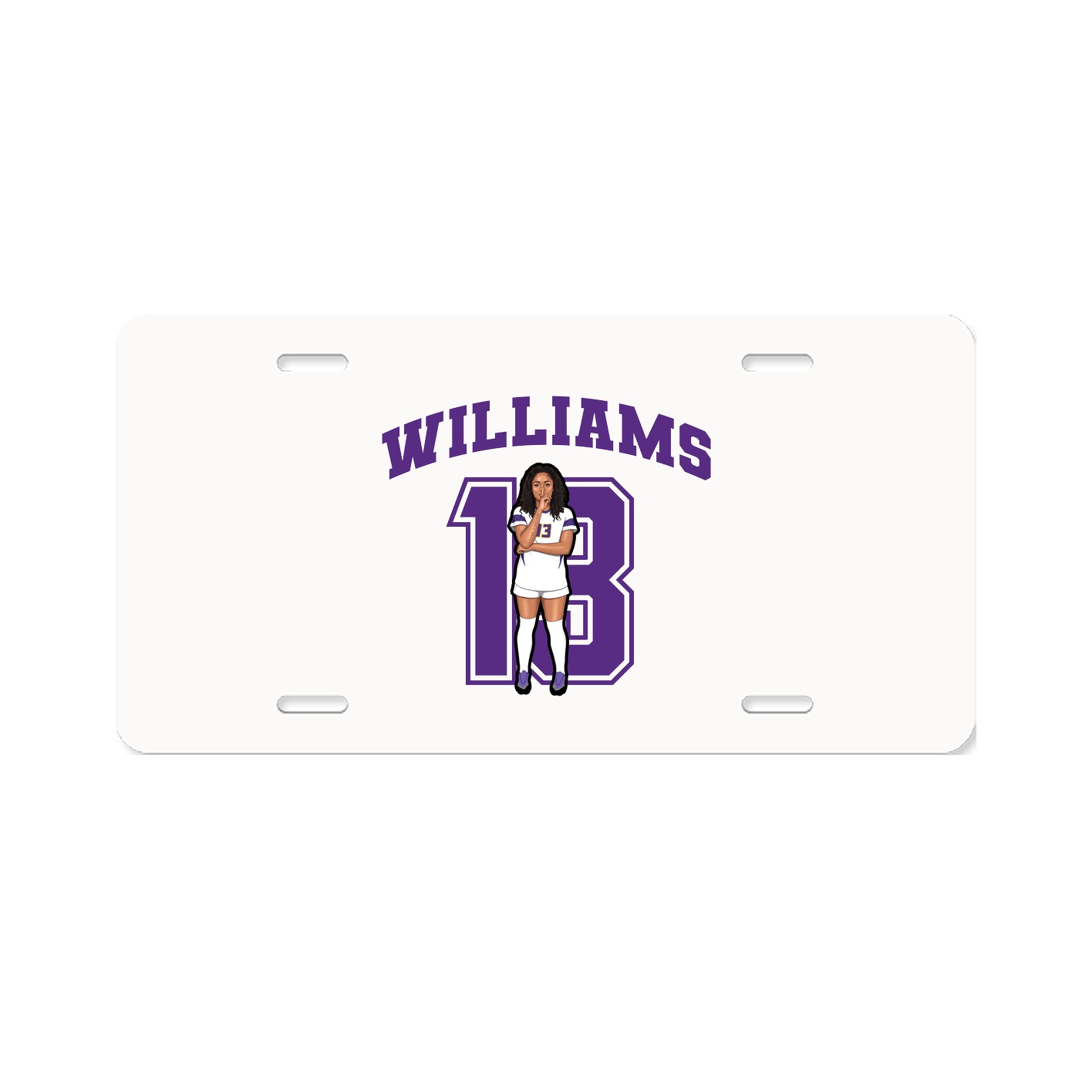 License Plate — Number in Classic