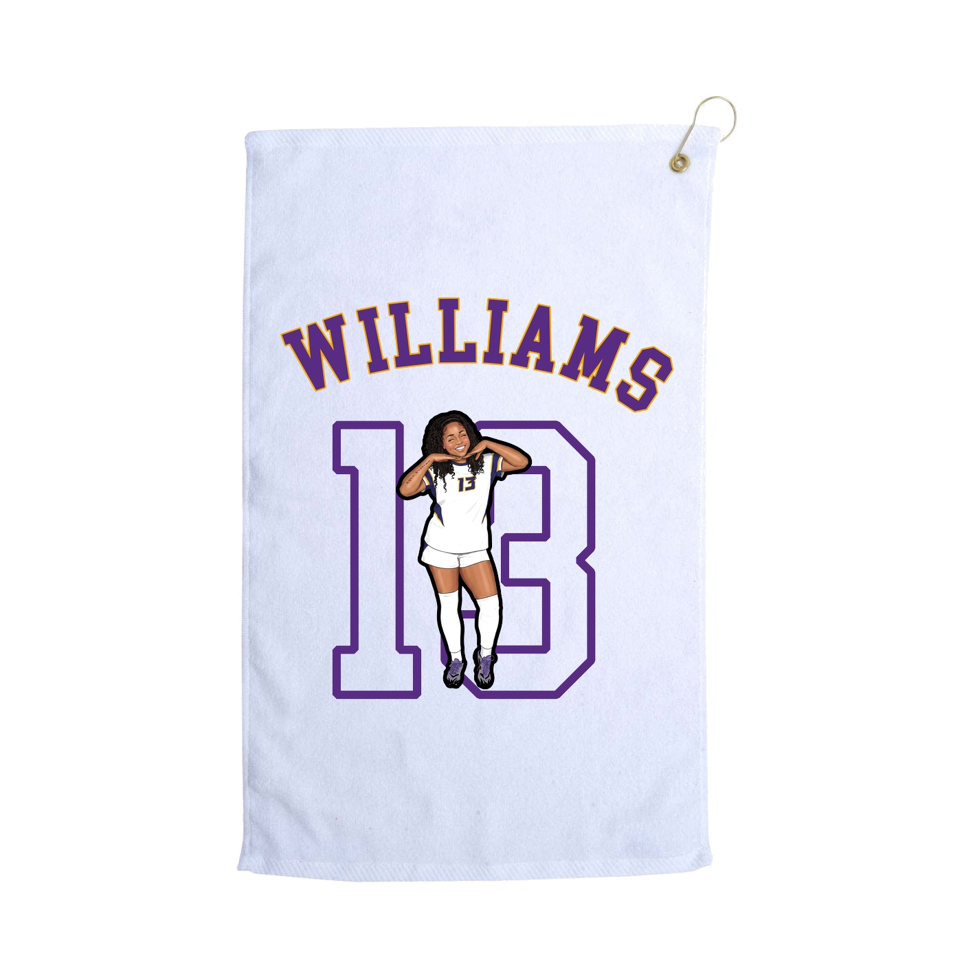 Golf Towel — Shirsey Arch in White
