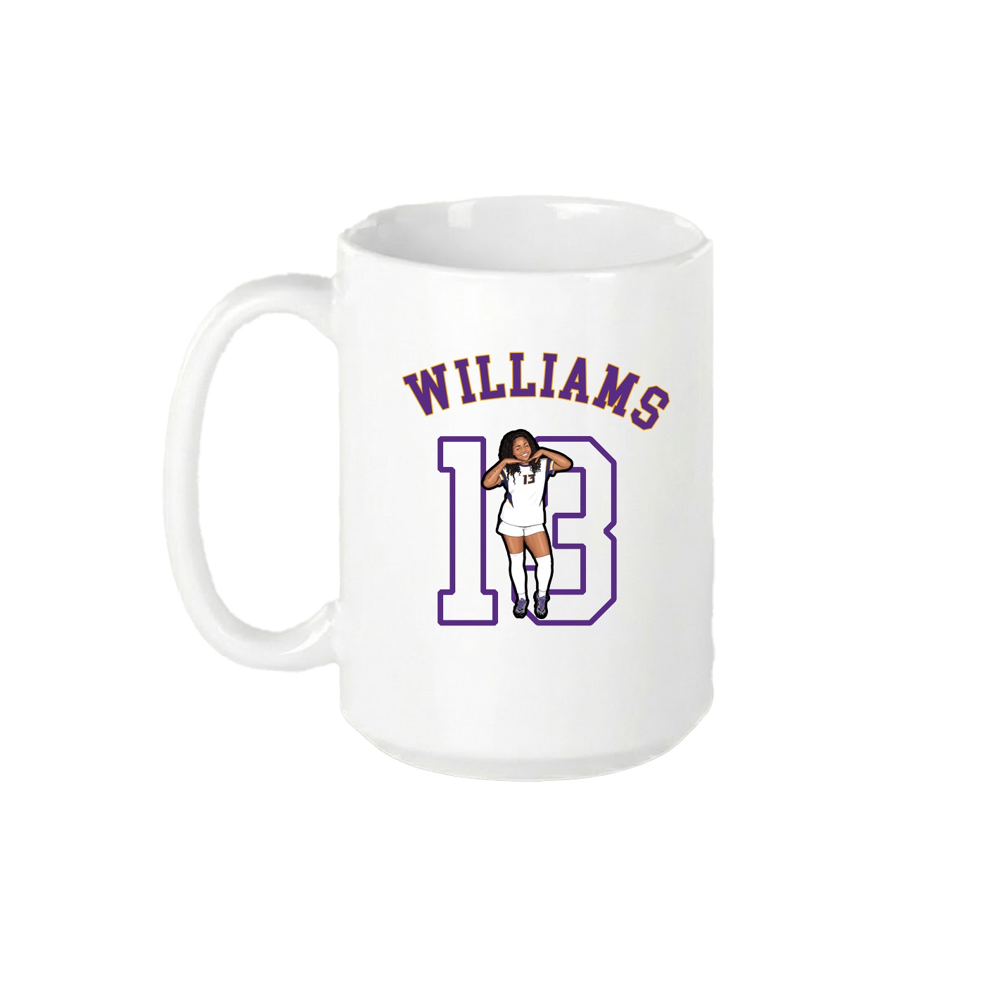 15oz Coffee Mug — Shirsey Arch in White