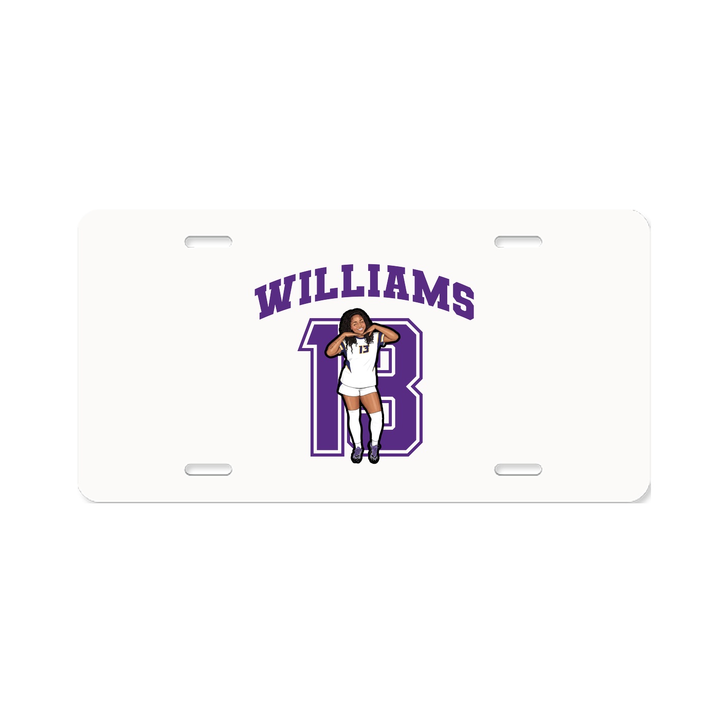 License Plate — Number in Classic
