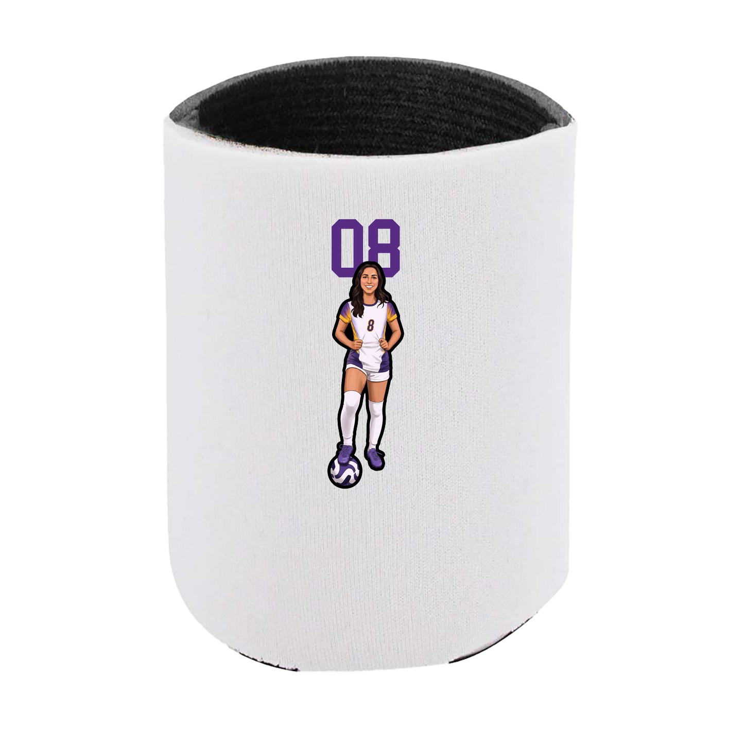 Can Holder — Number Top in White