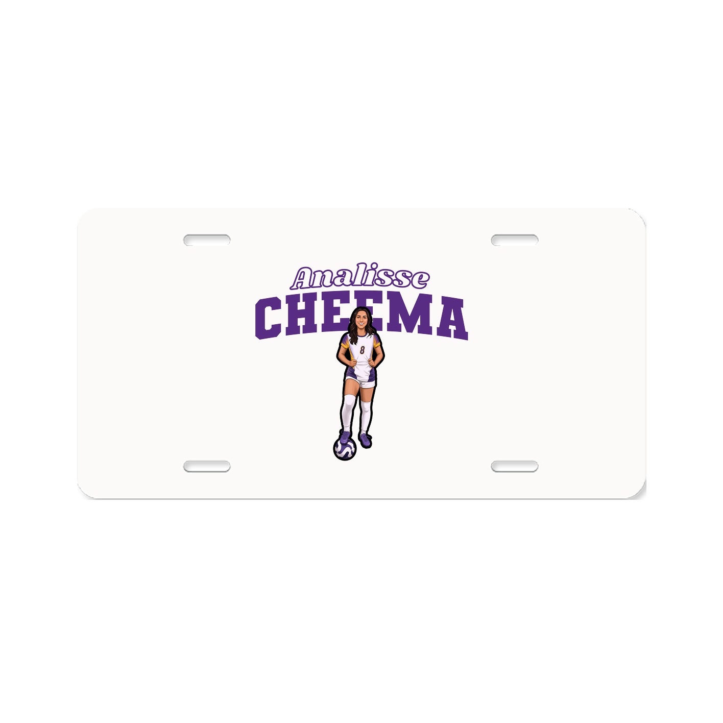 License Plate — Name Arch in Classic