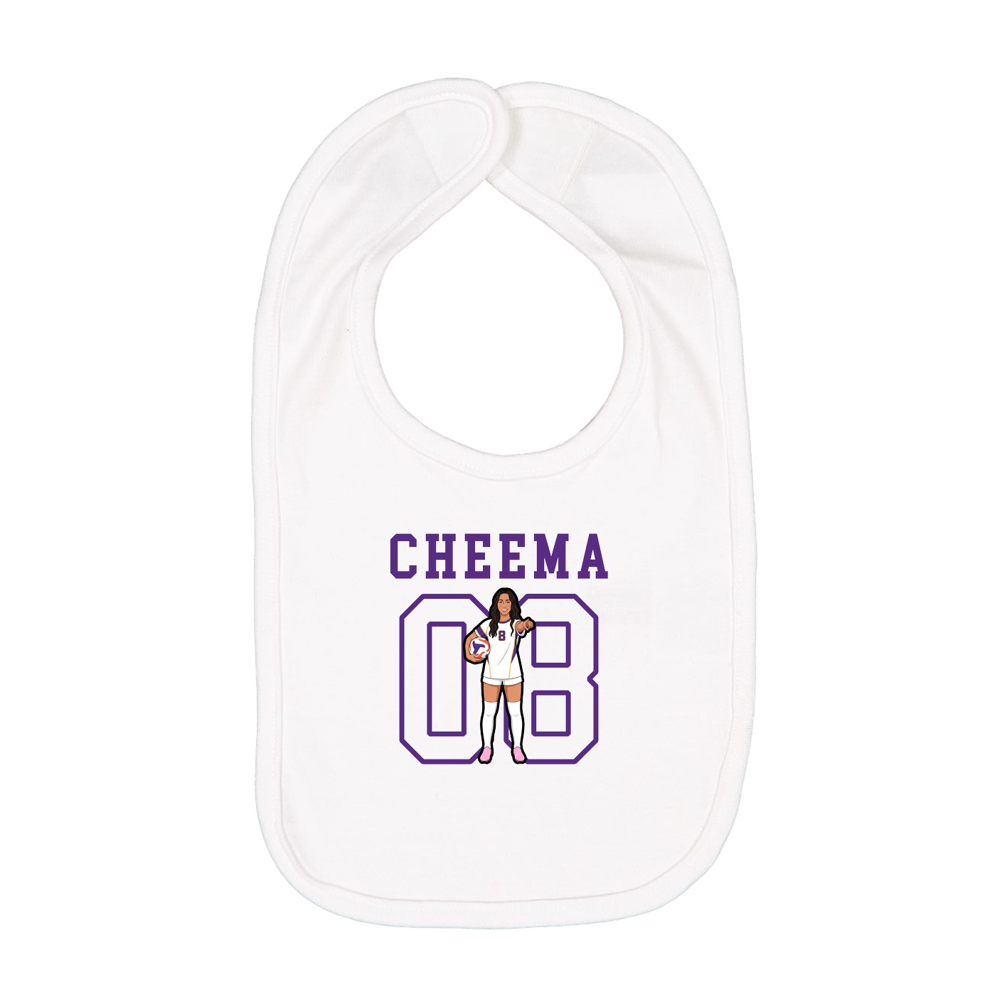 Infant Bib — Shirsey in White
