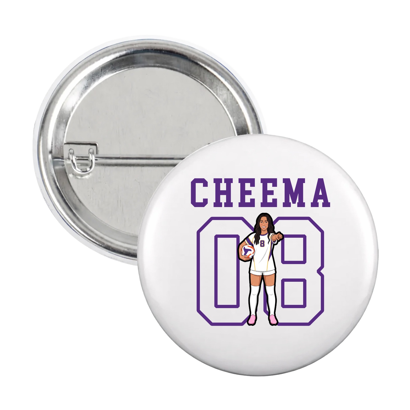 Game Day Button — Shirsey in White