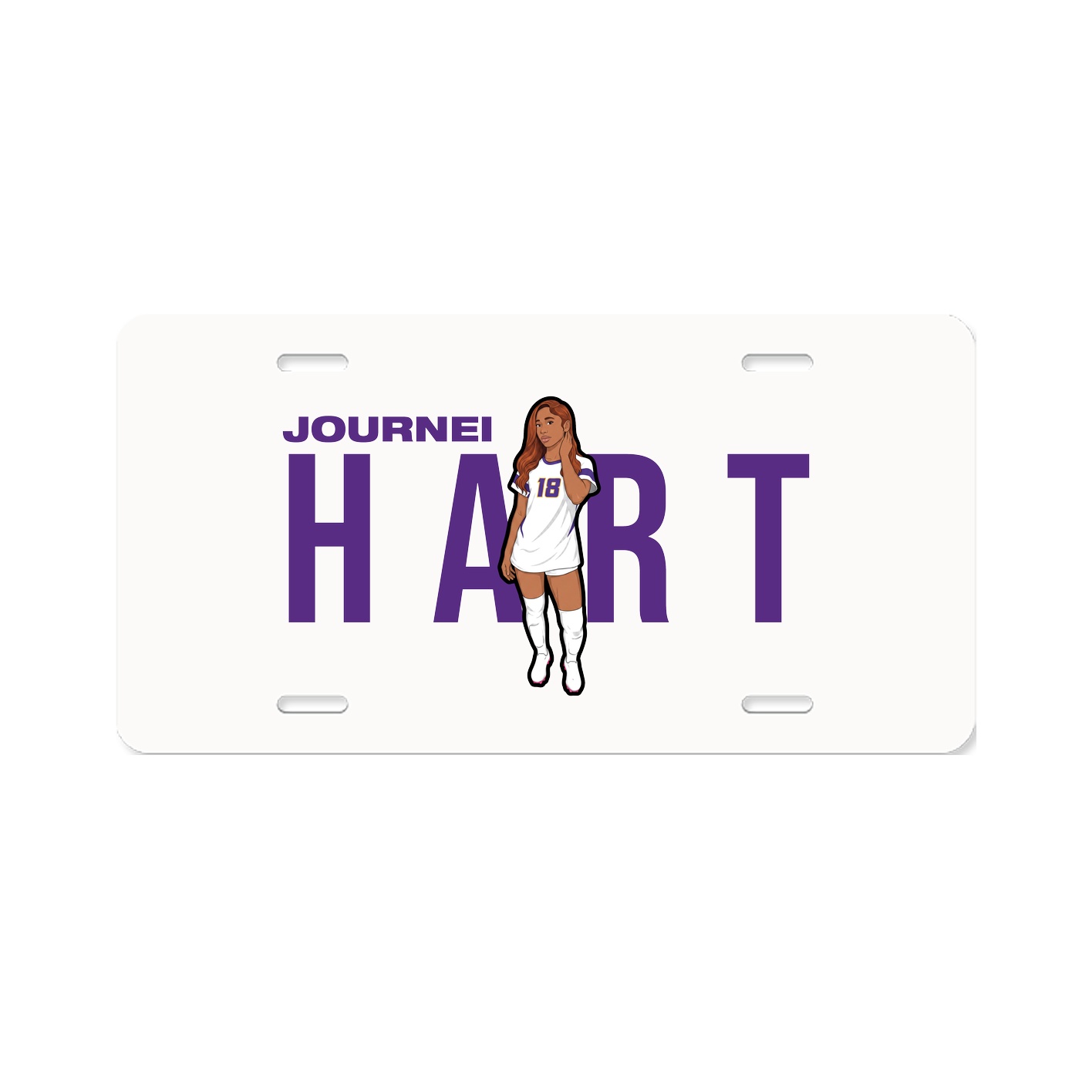 License Plate — Player Name in Classic