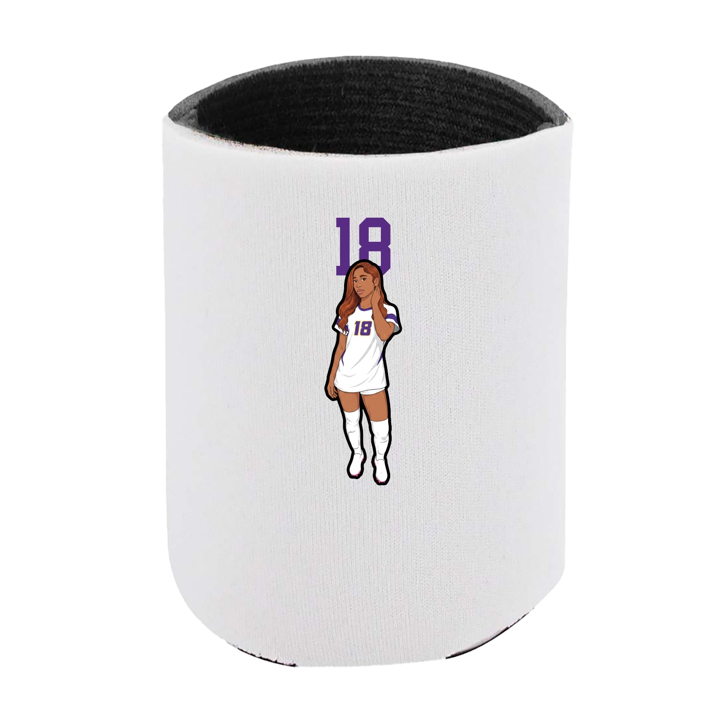 Can Holder — Number Top in White