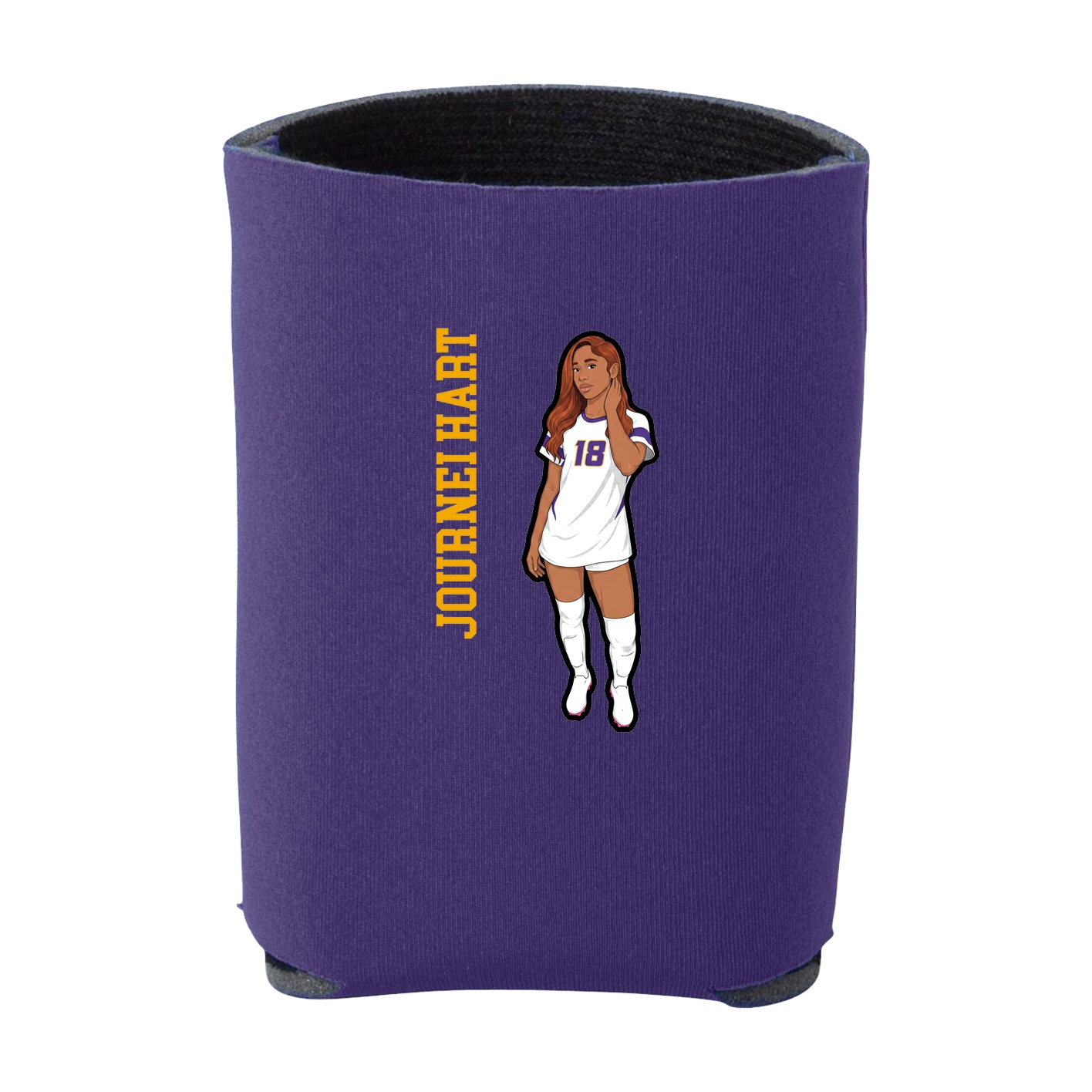 Can Holder — Name Vertical in Purple