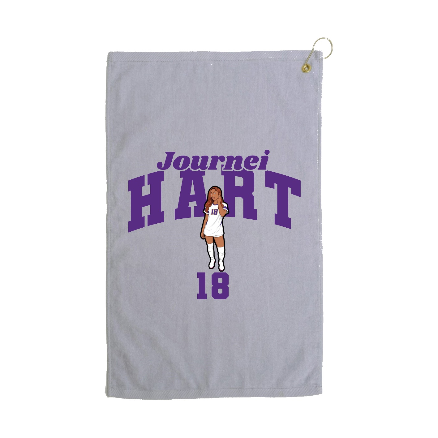 Golf Towel — Signature Arch in Grey
