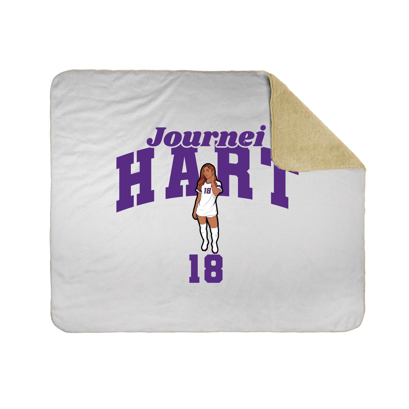 Throw Blanket — Signature Arch in White