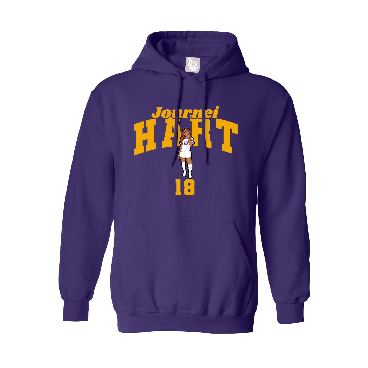 Hoodie — Signature Arch in Purple