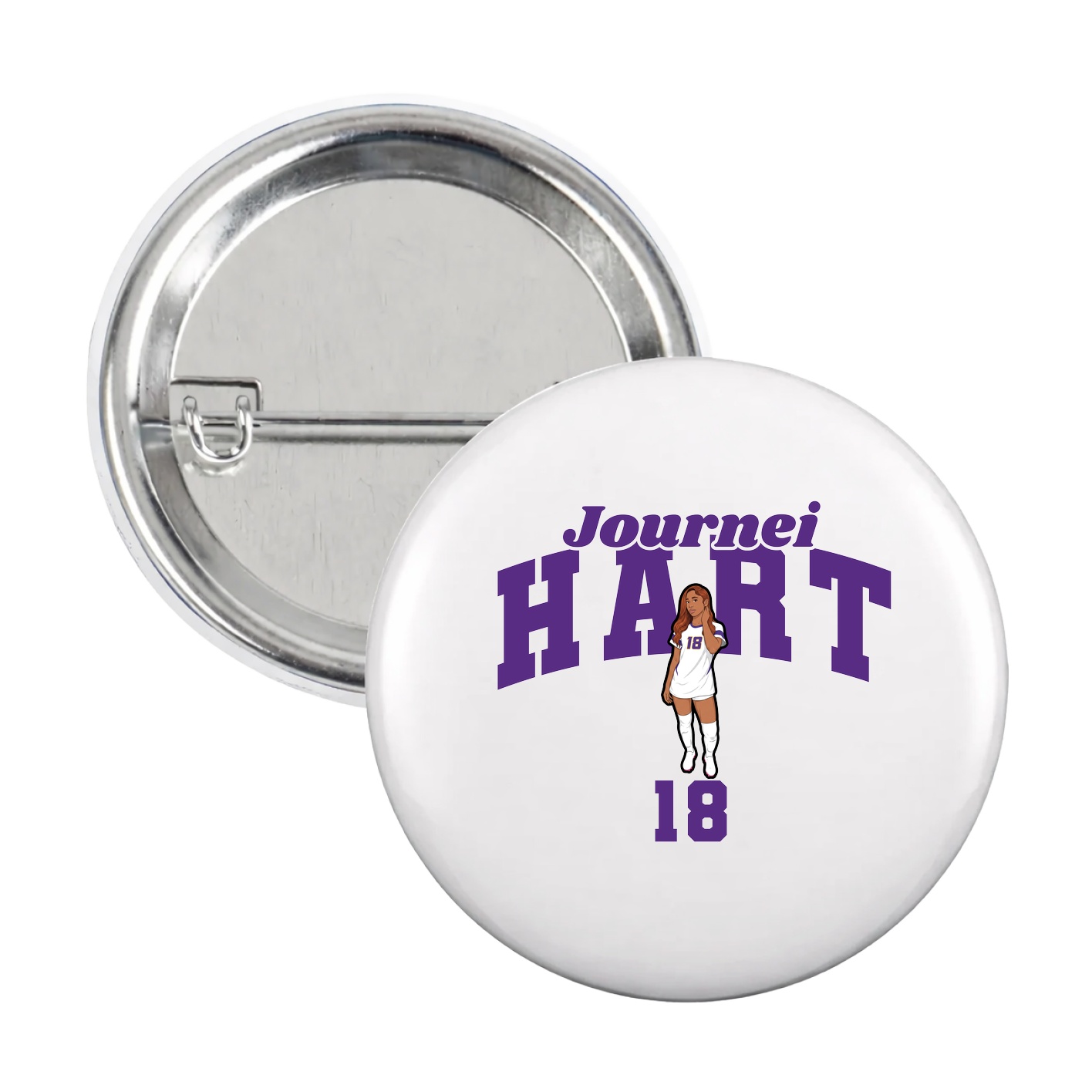 Game Day Button — Signature Arch in White