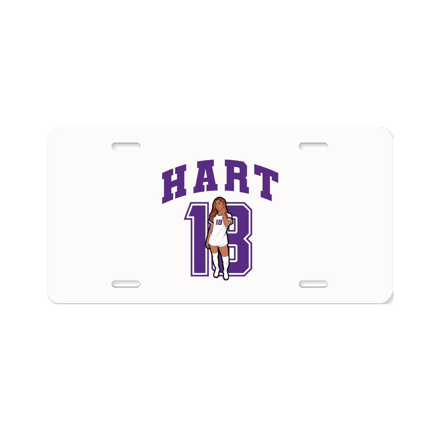 License Plate — Number in Classic