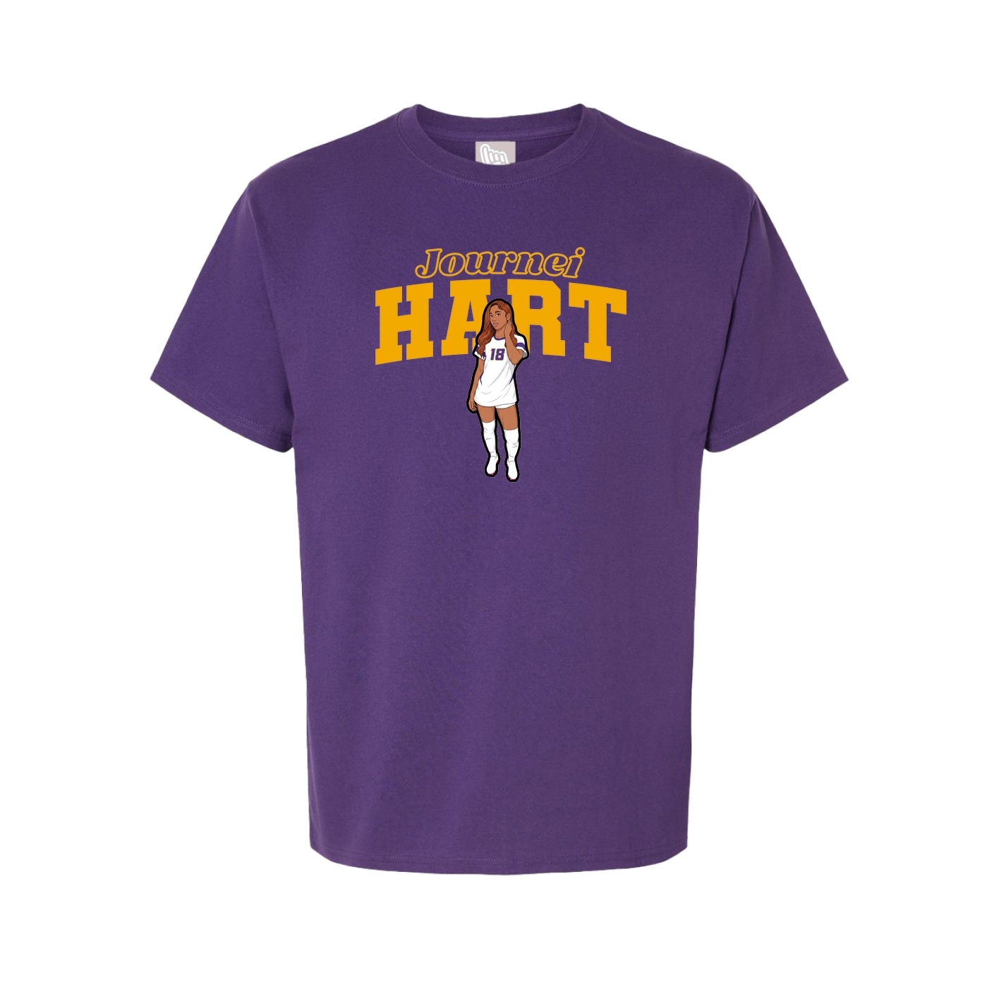 Youth Tee — Name Arch in Purple