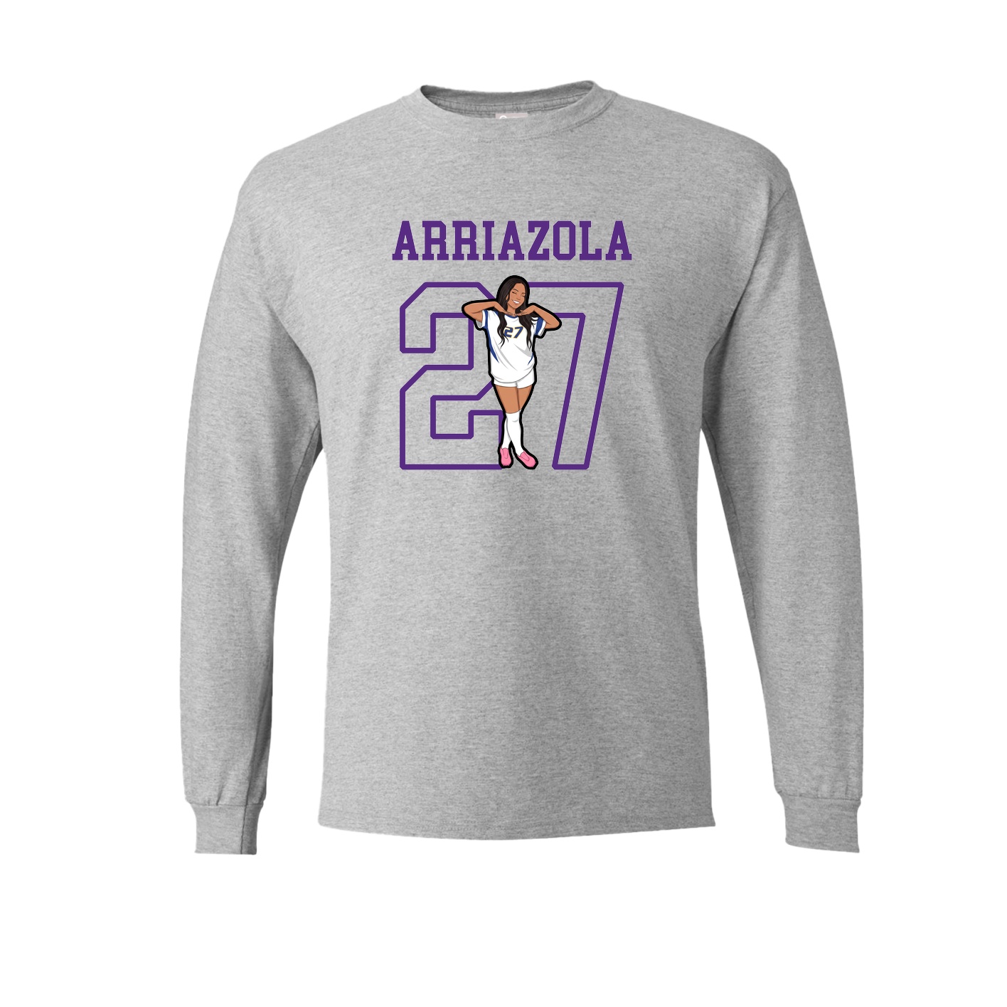 Long Sleeve Tee — Shirsey in Grey