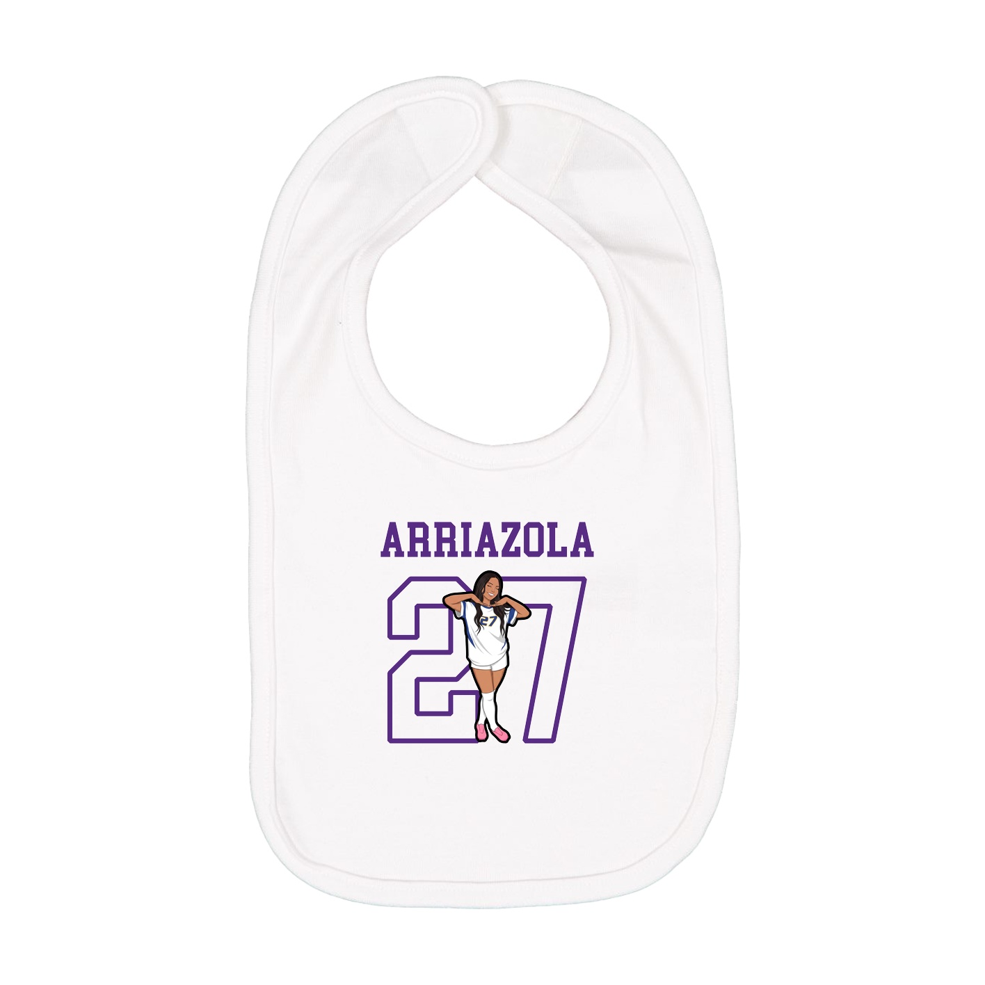 Infant Bib — Shirsey in White