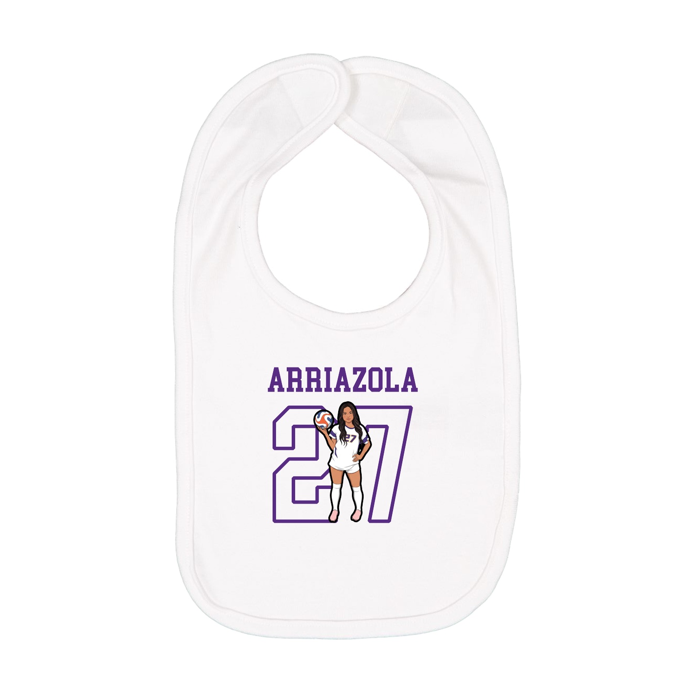 Infant Bib — Shirsey in White