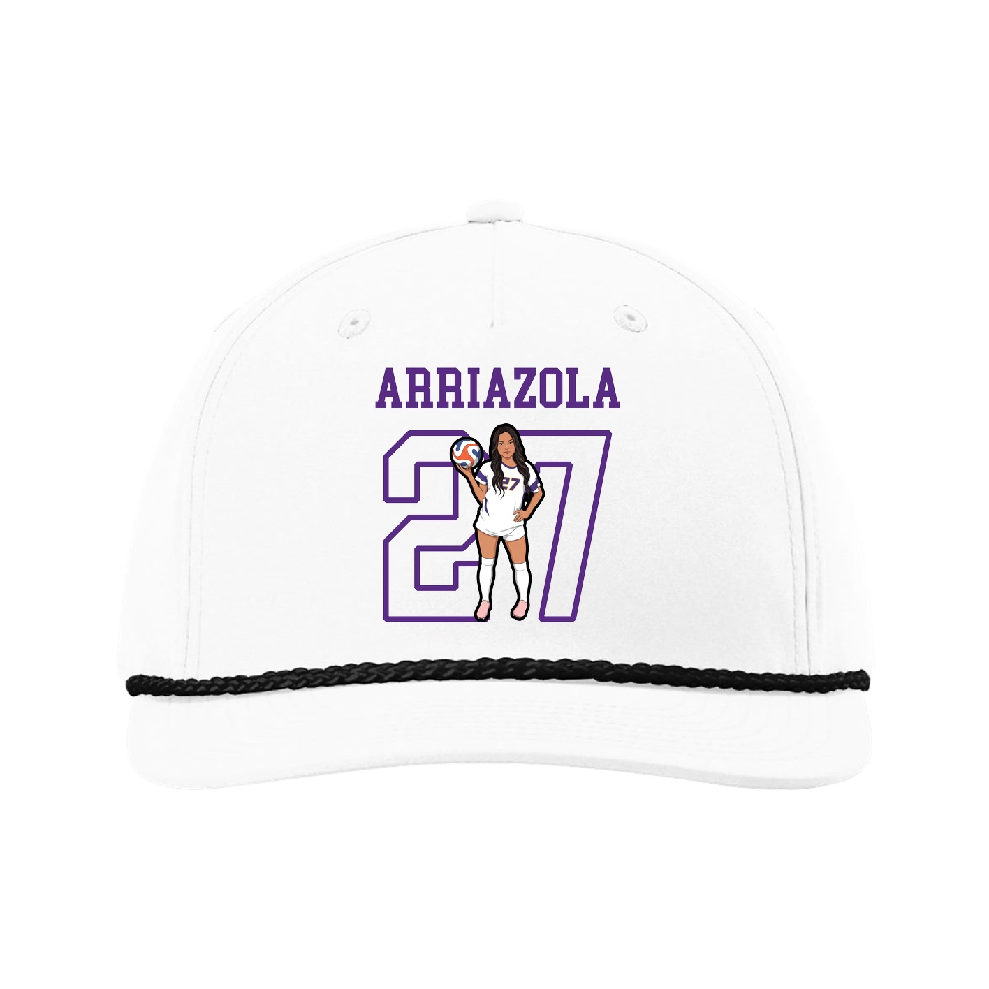 Five-Panel Classic Rope Cap — Shirsey in White