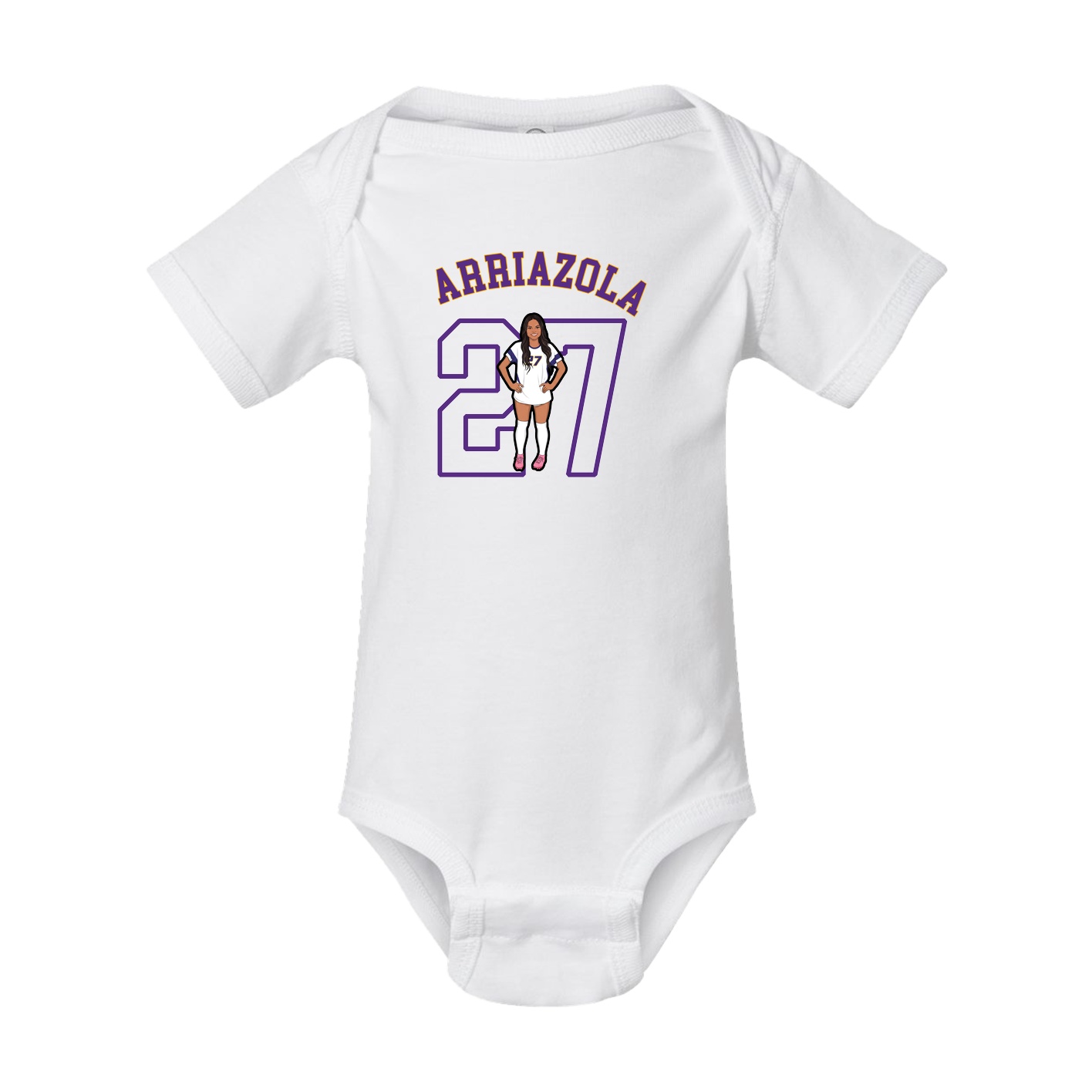Baby Onesie — Shirsey Arch in White