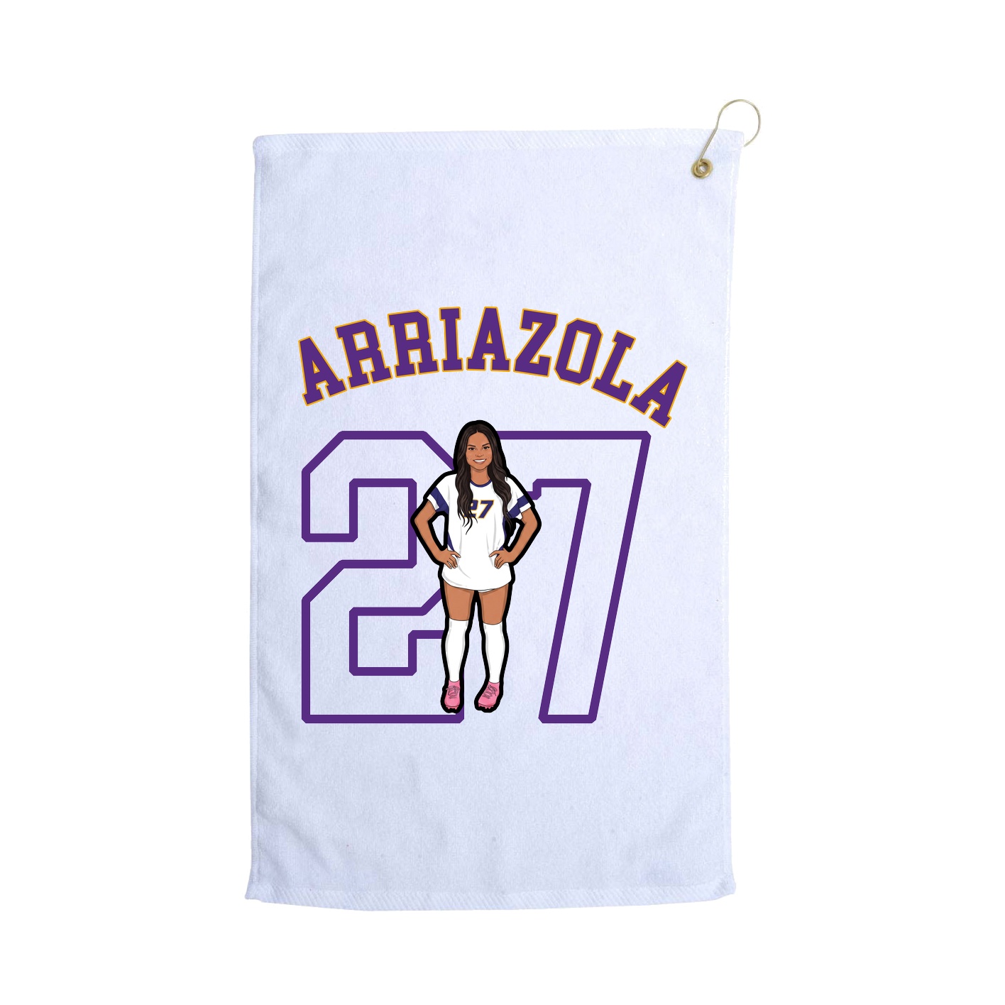 Golf Towel — Shirsey Arch in White