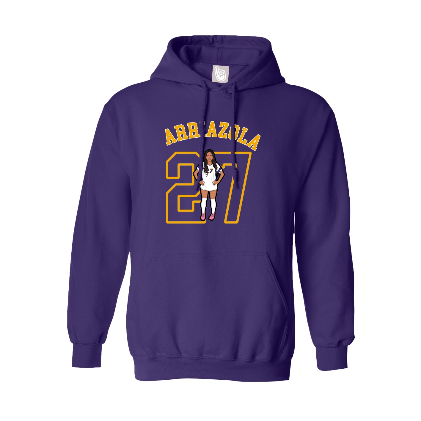 Youth Hoodie — Shirsey Arch in Purple