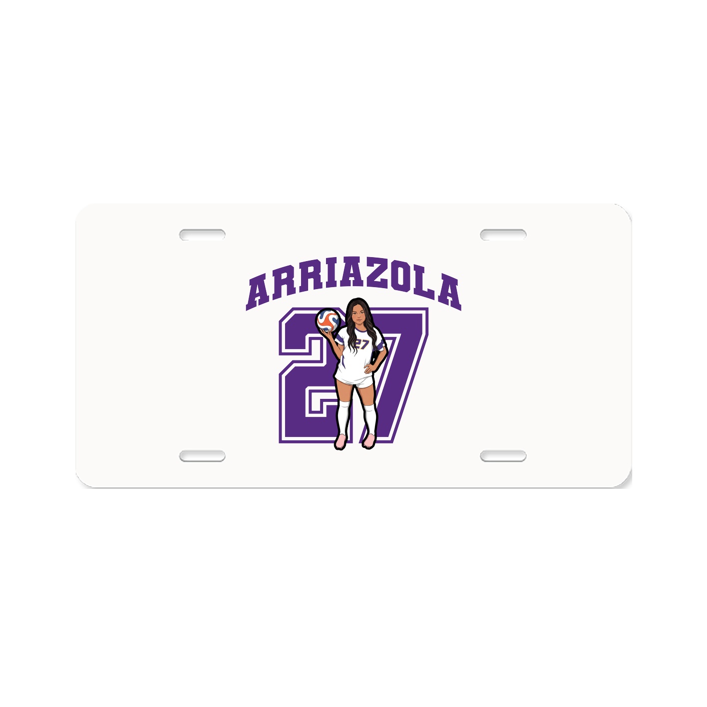 License Plate — Number in Classic