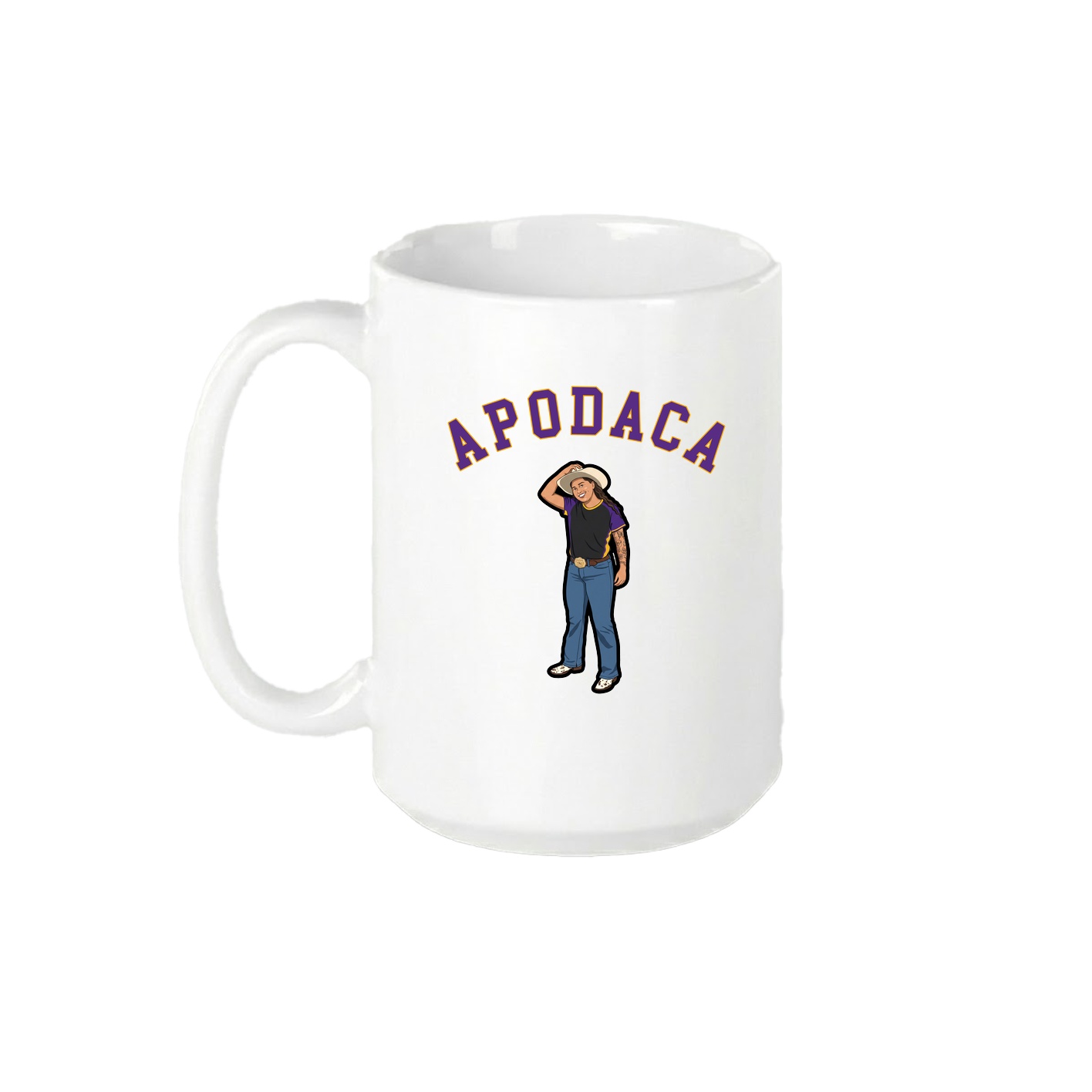 15oz Coffee Mug — Shirsey Arch in White