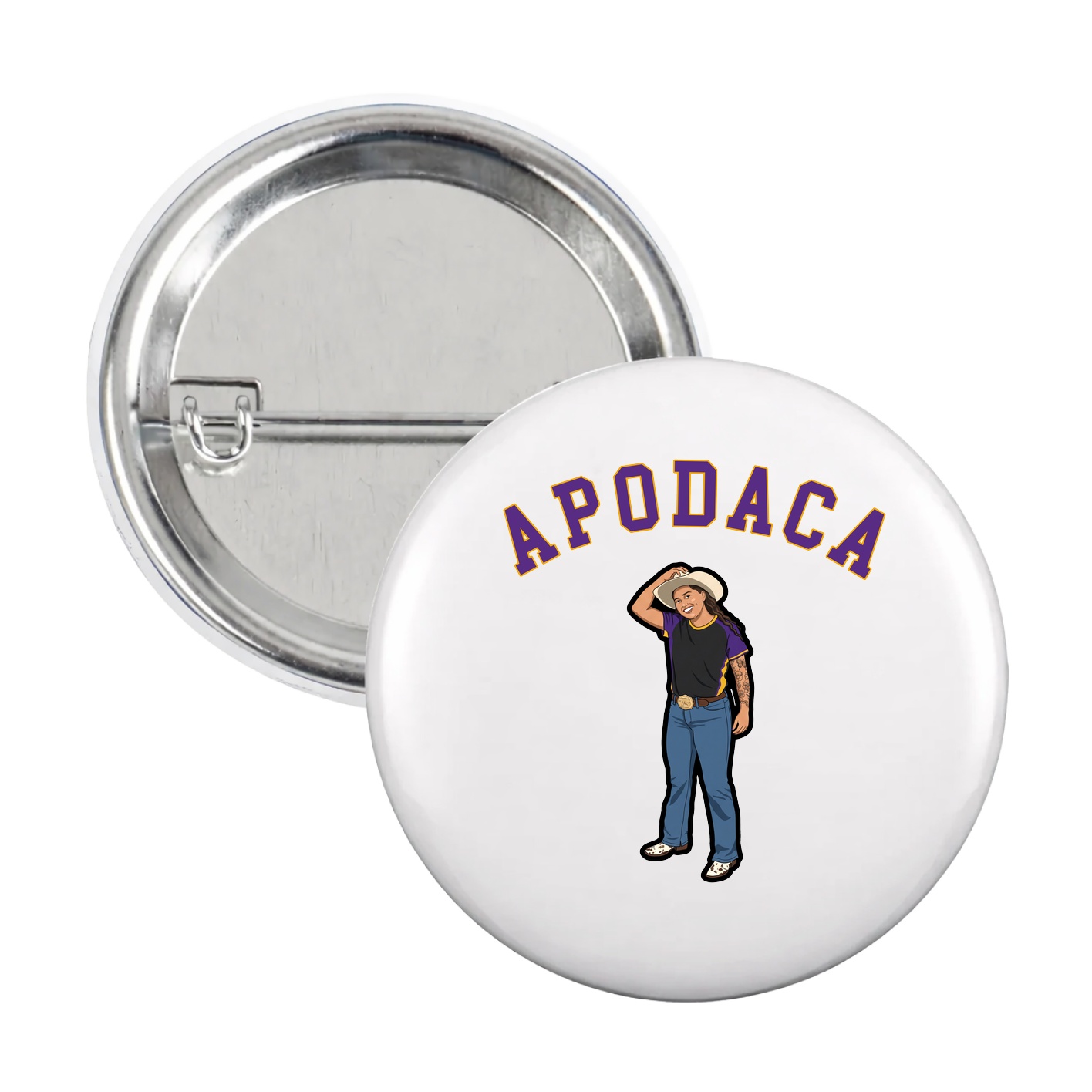 Game Day Button — Shirsey Arch in White