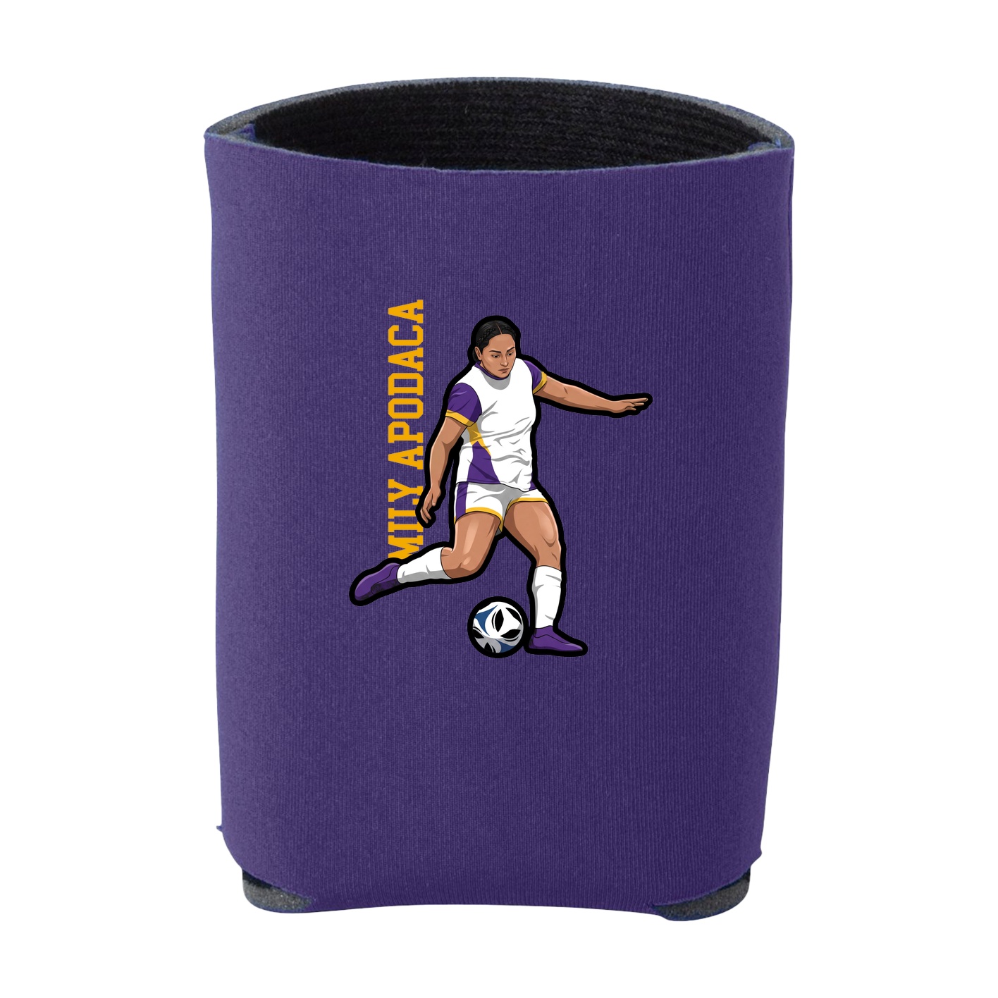 Can Holder — Name Vertical in Purple
