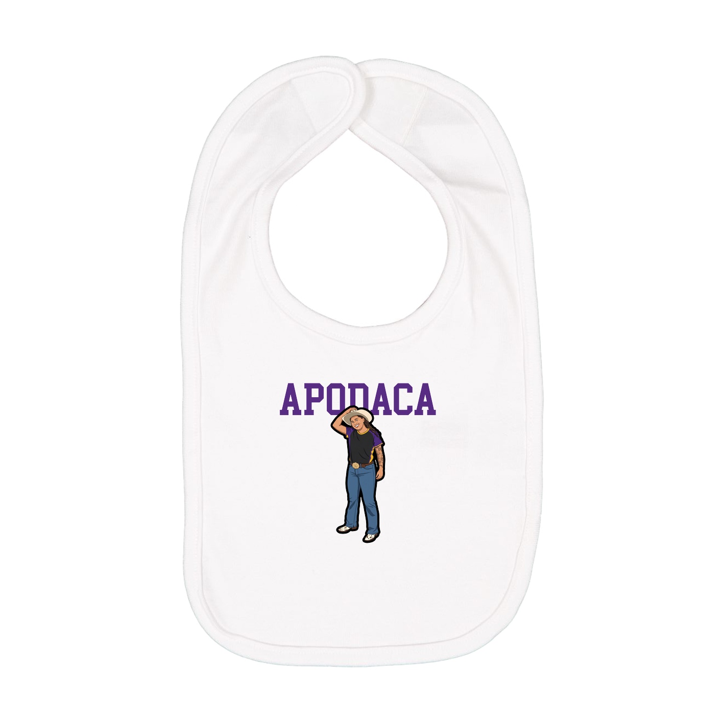 Infant Bib — Shirsey in White