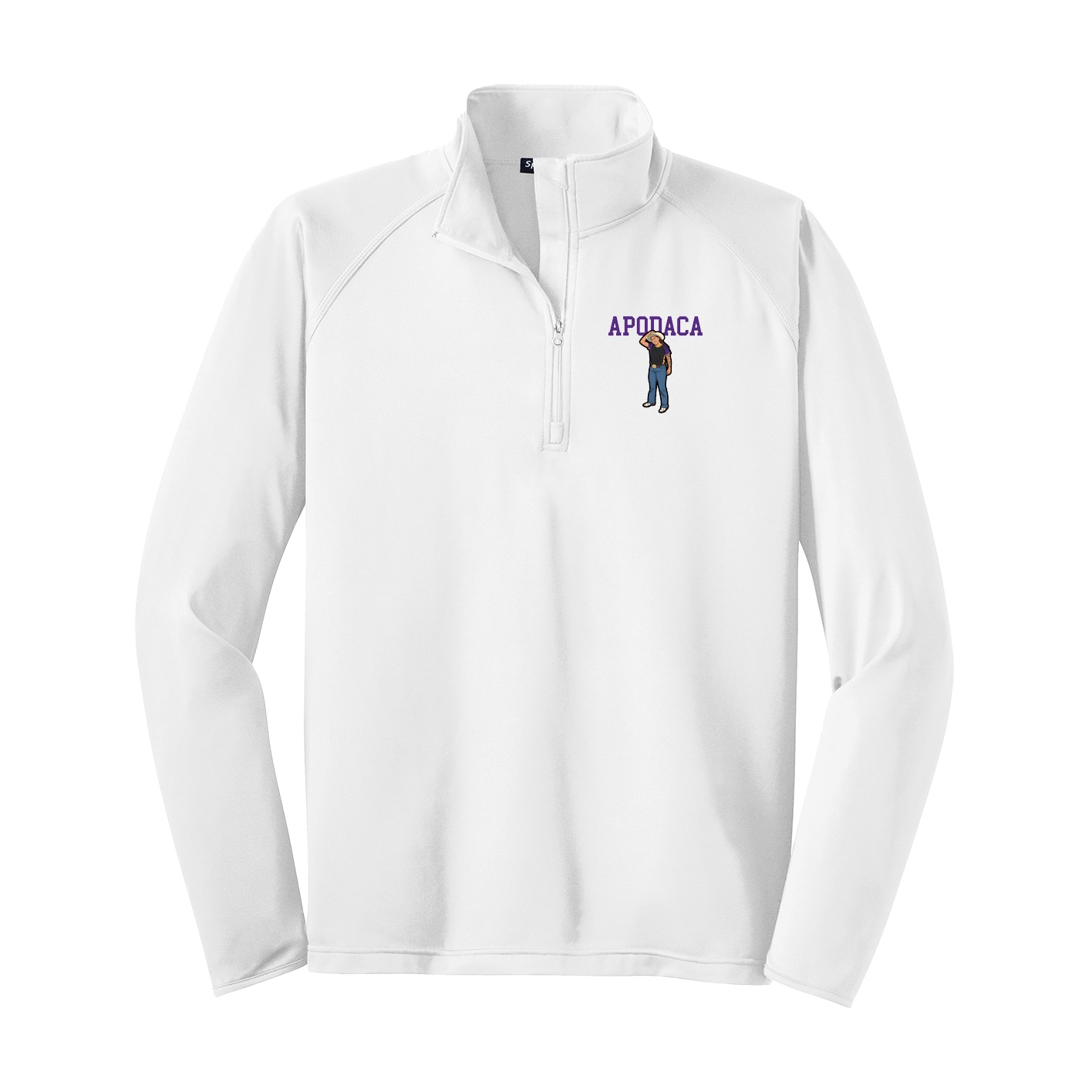 Q-Zip Pullover — Shirsey in White