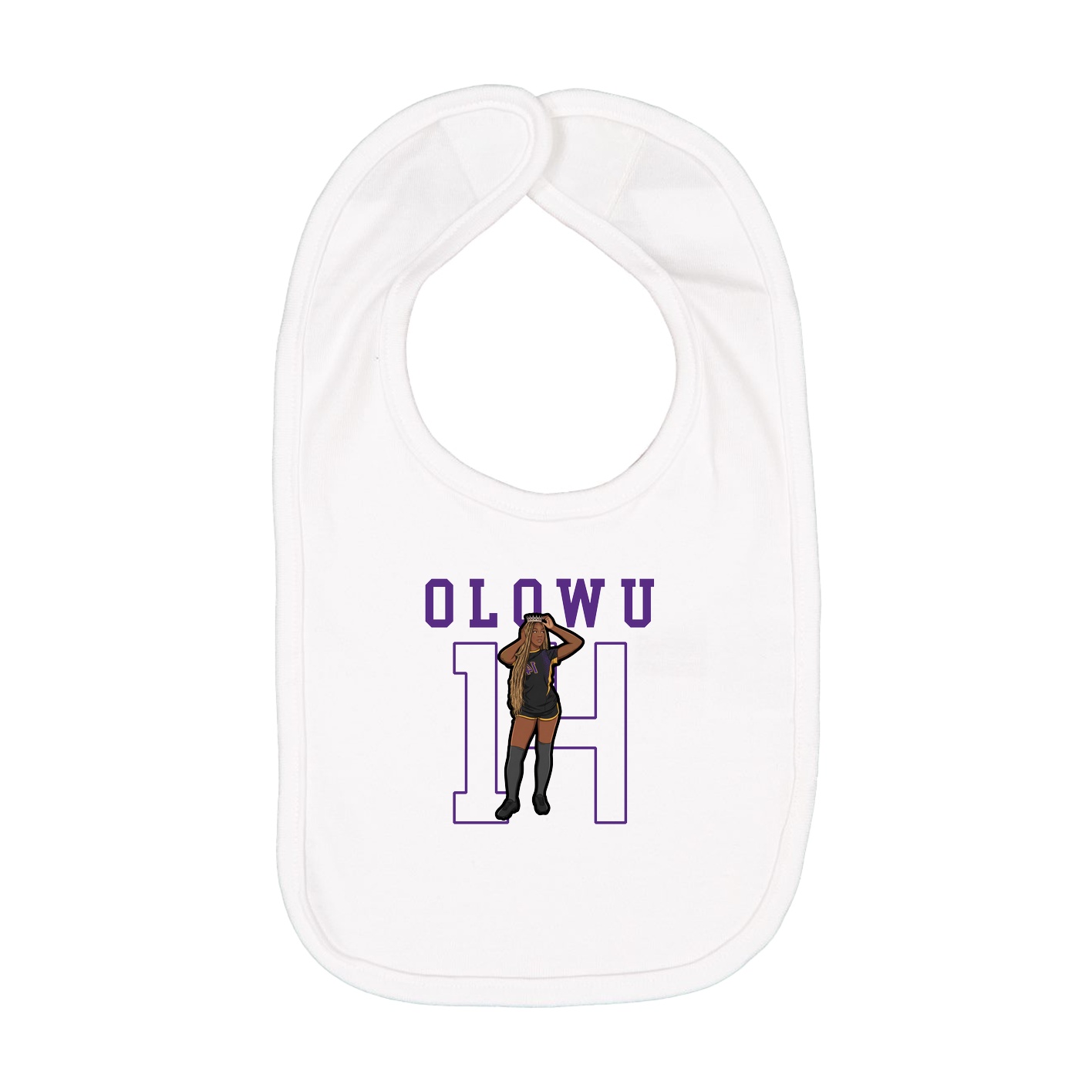 Infant Bib — Shirsey in White