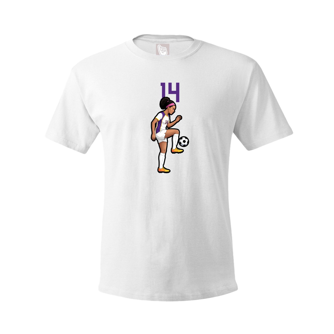 Tee — Number Top in White