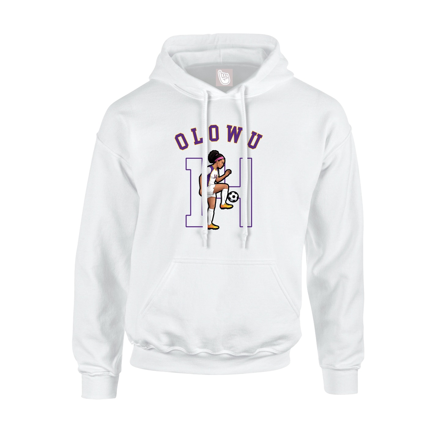 Youth Hoodie — Shirsey Arch in White