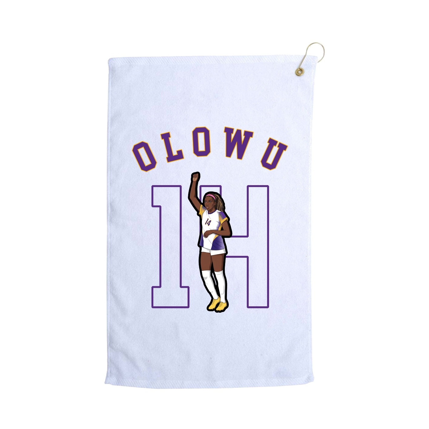 Golf Towel — Shirsey Arch in White
