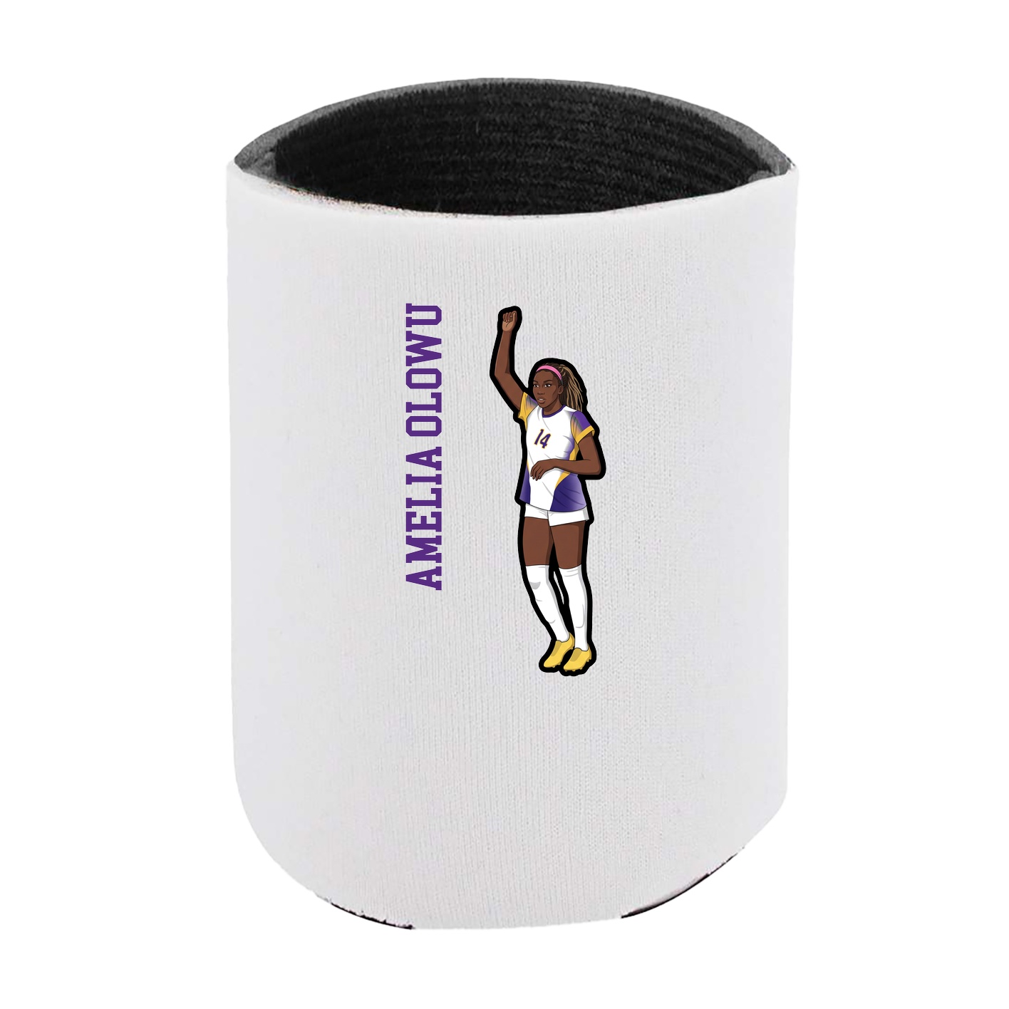 Can Holder — Name Vertical in White