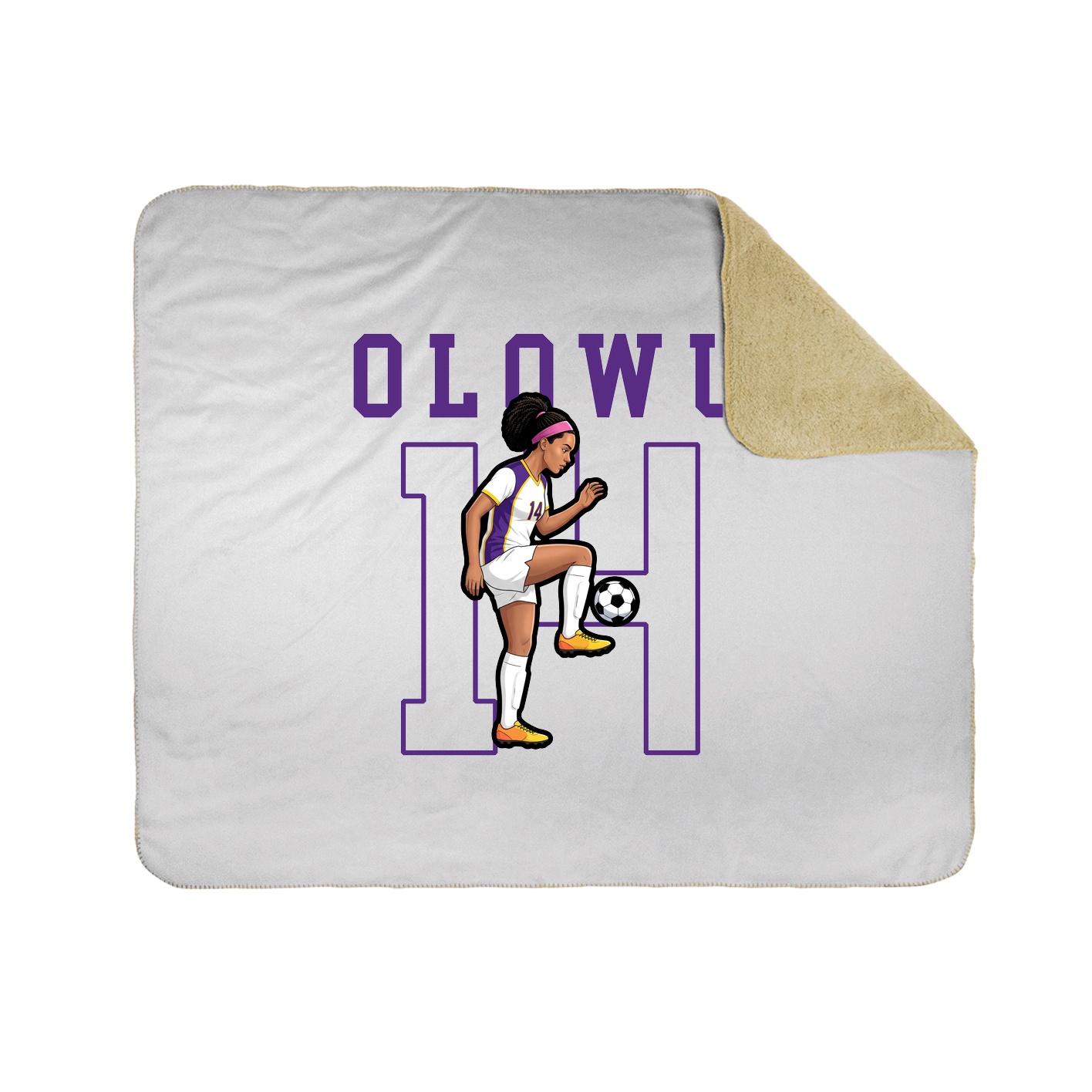 Throw Blanket — Shirsey in White