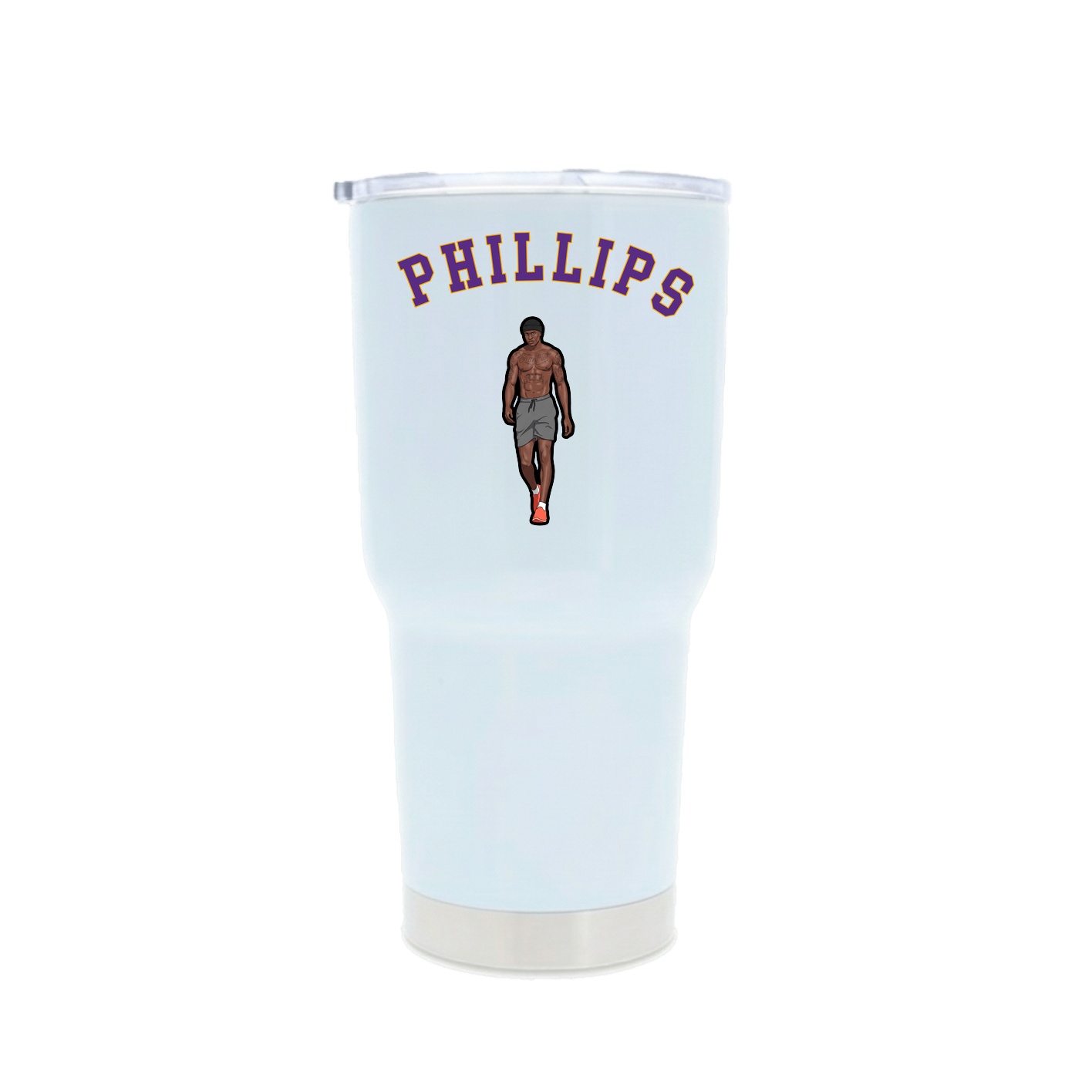 30oz Stainless Steel Tumbler — Shirsey Arch in White