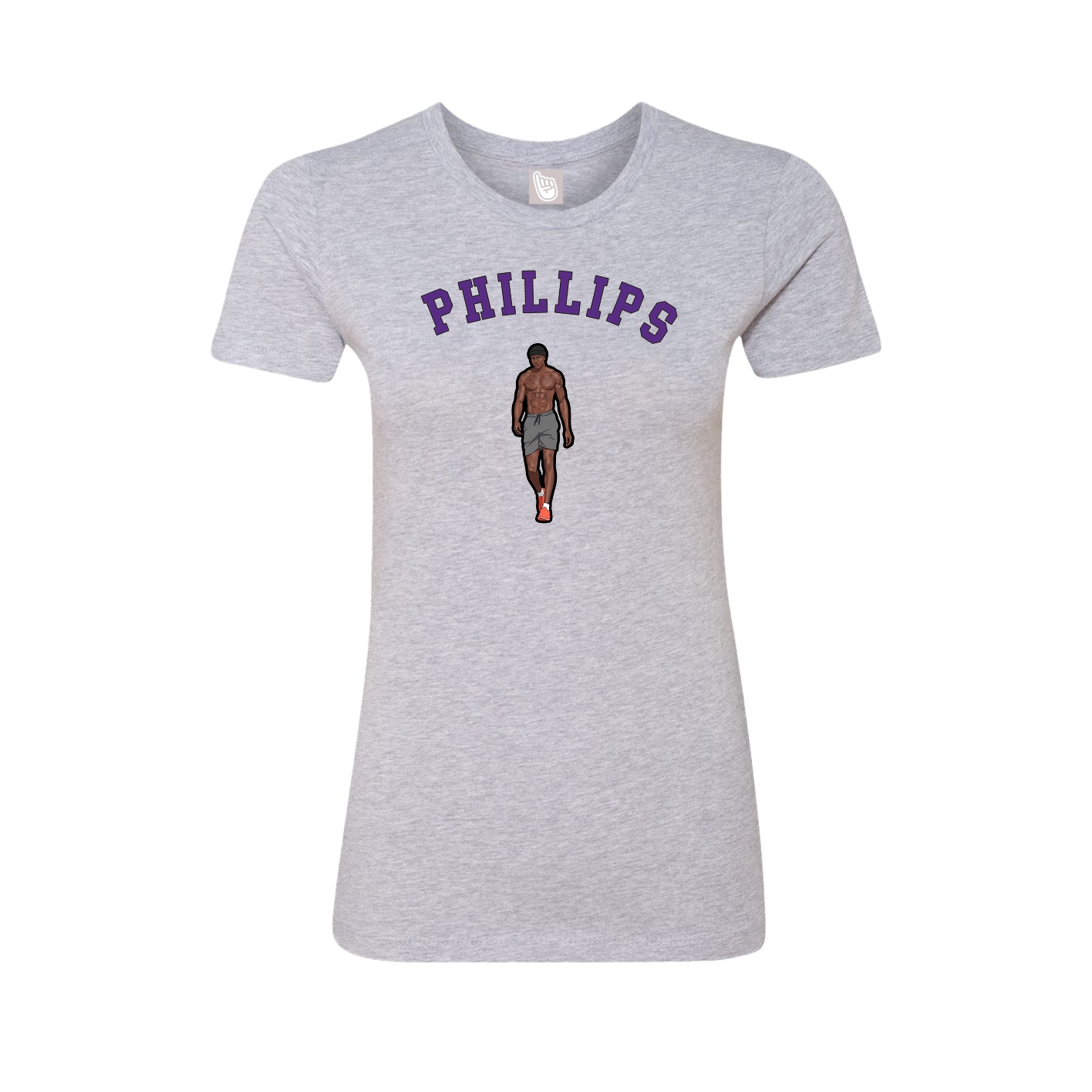 Fitted Women's Tee — Shirsey Arch in Grey