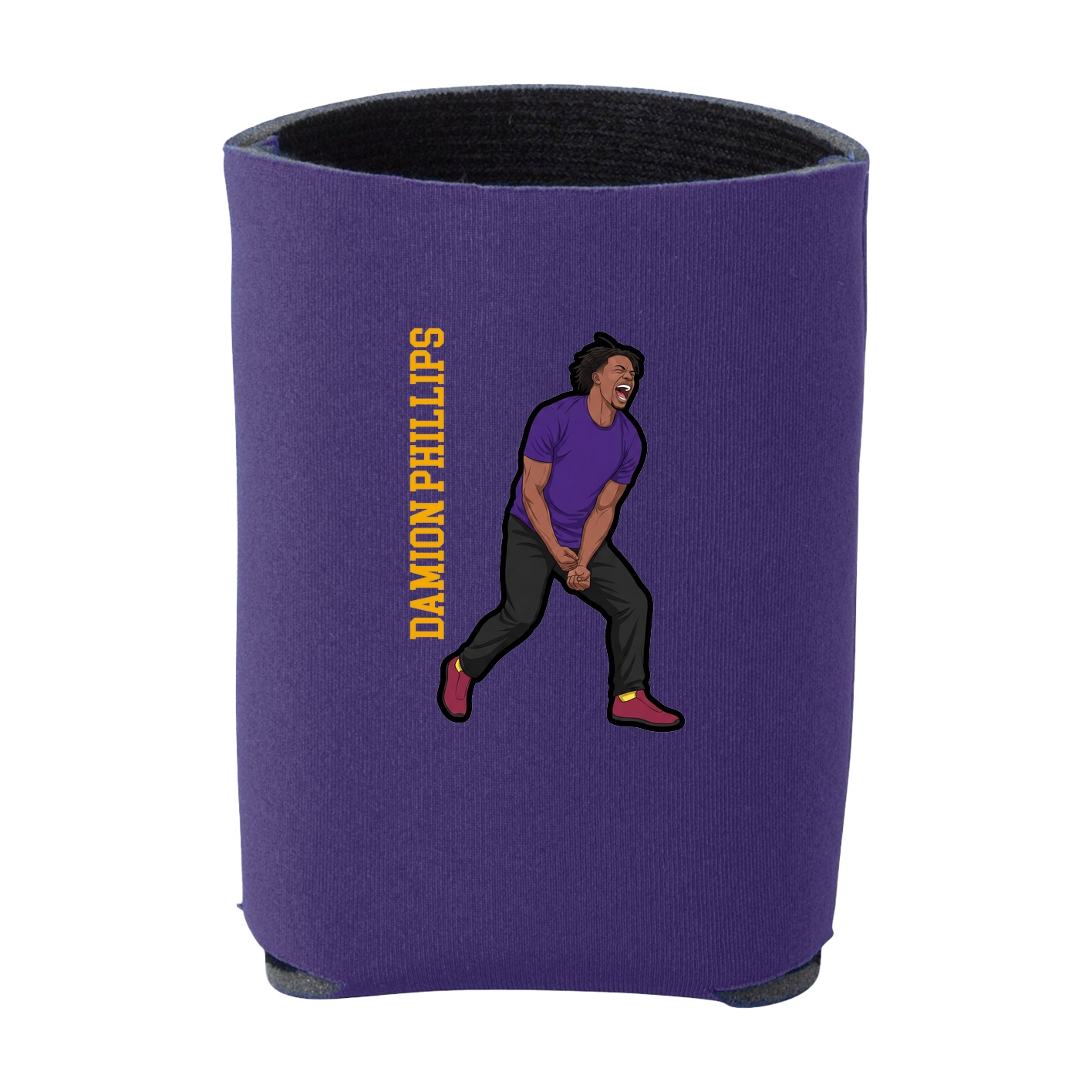 Can Holder — Name Vertical in Purple