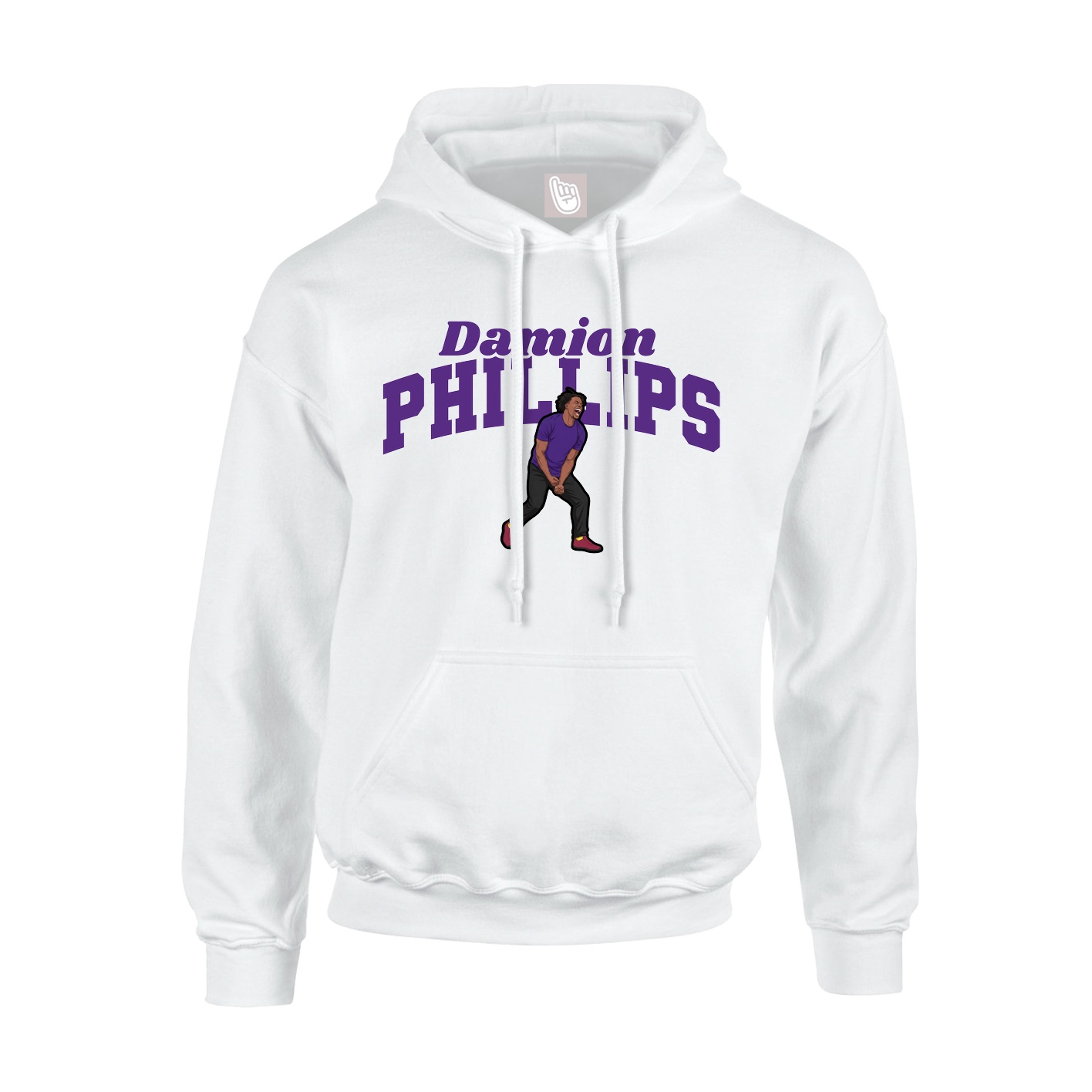 Hoodie — Signature Arch in White
