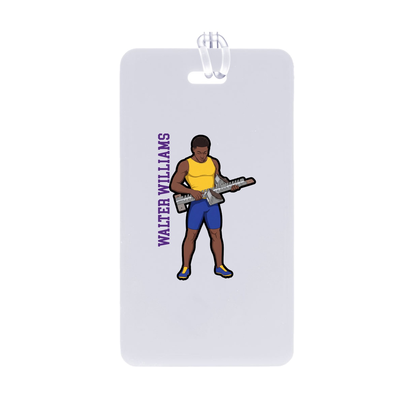 Bag Tag — Name Vertical in Classic