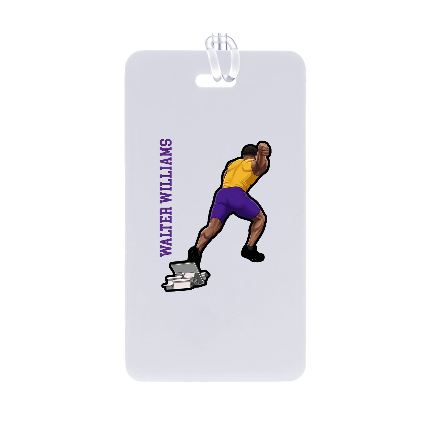 Bag Tag — Name Vertical in Classic