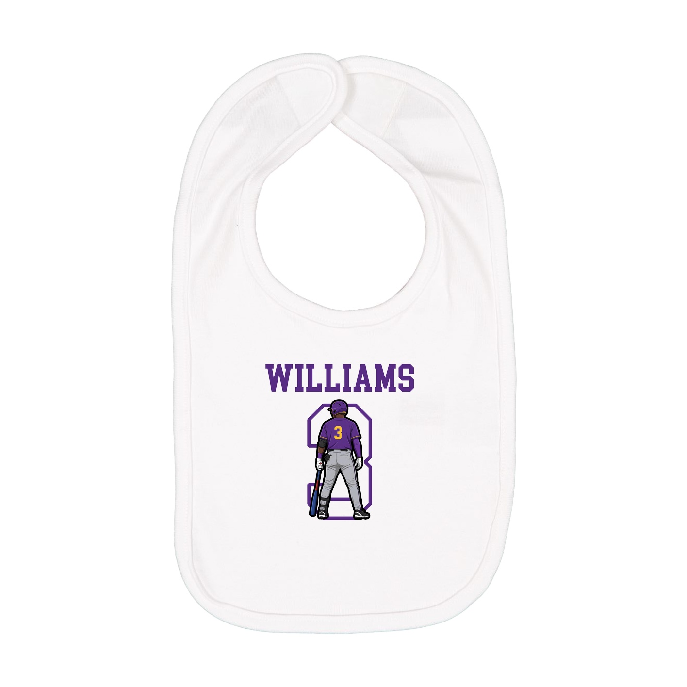 Infant Bib — Shirsey in White
