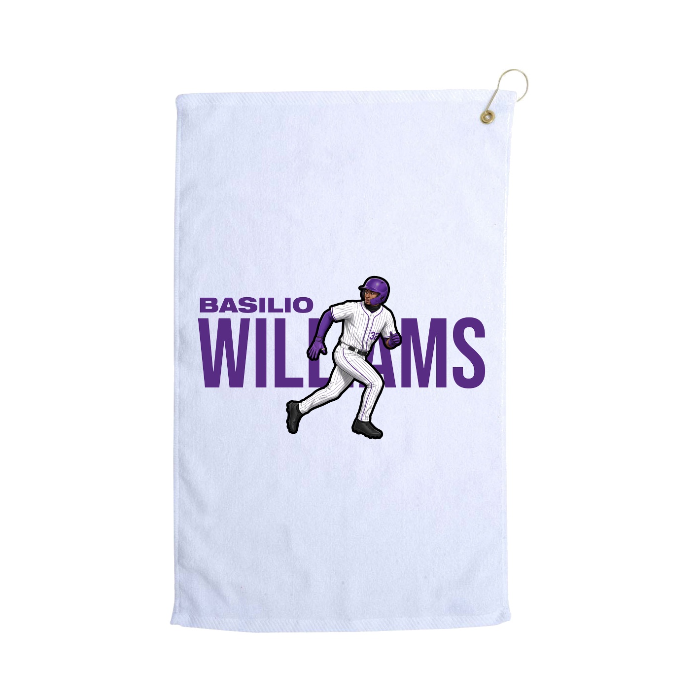 Golf Towel — Player Name in White