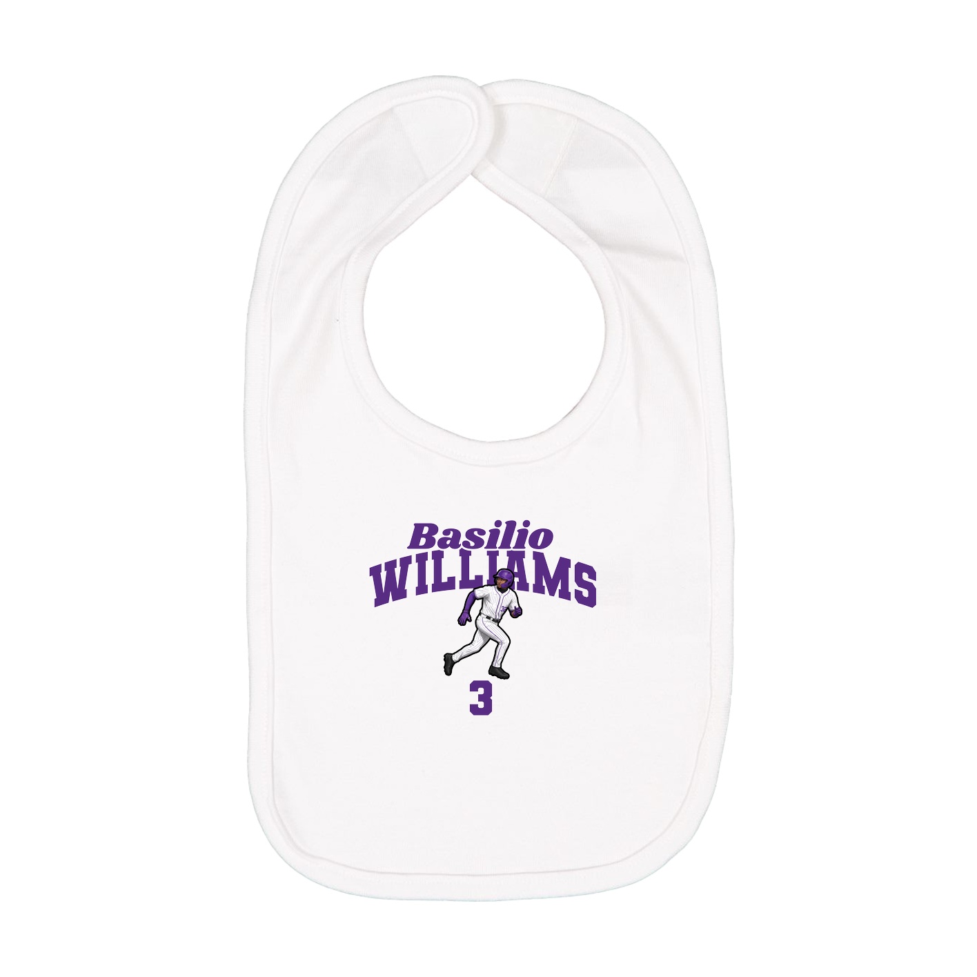 Infant Bib — Signature Arch in White