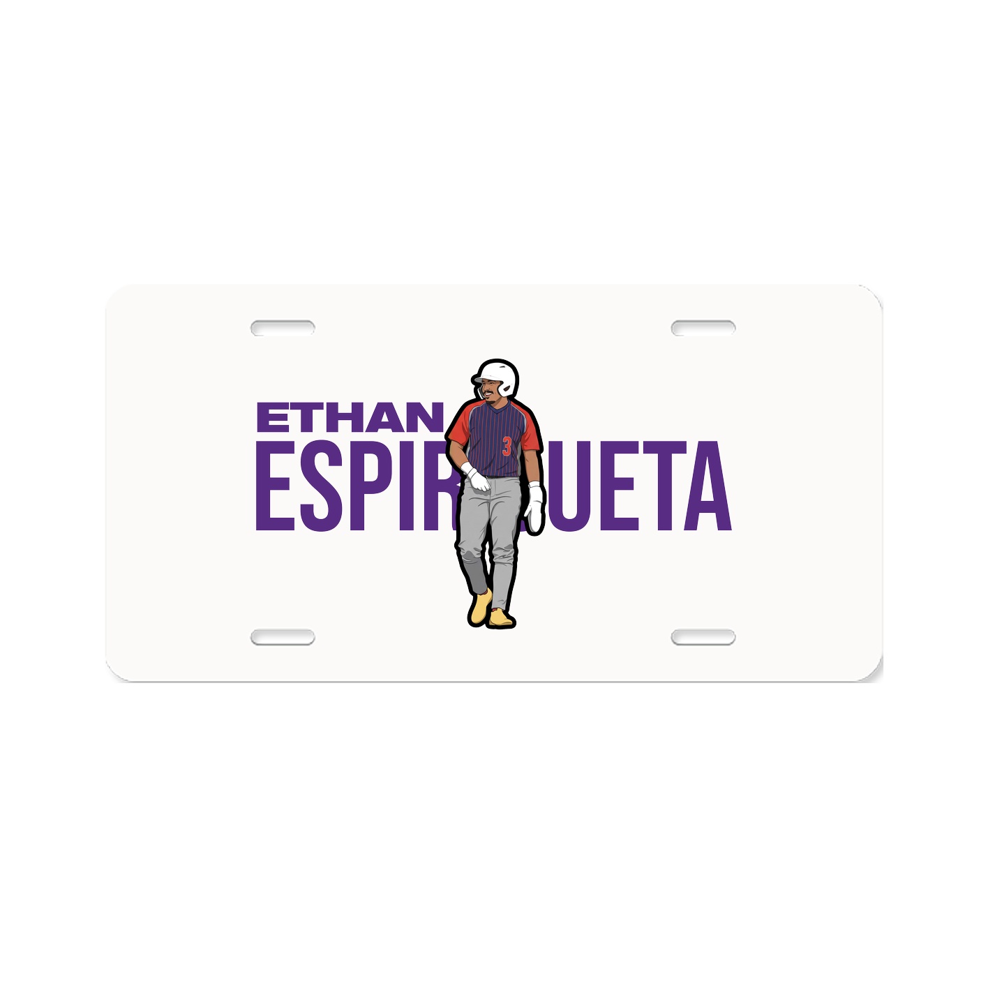License Plate — Player Name in Classic