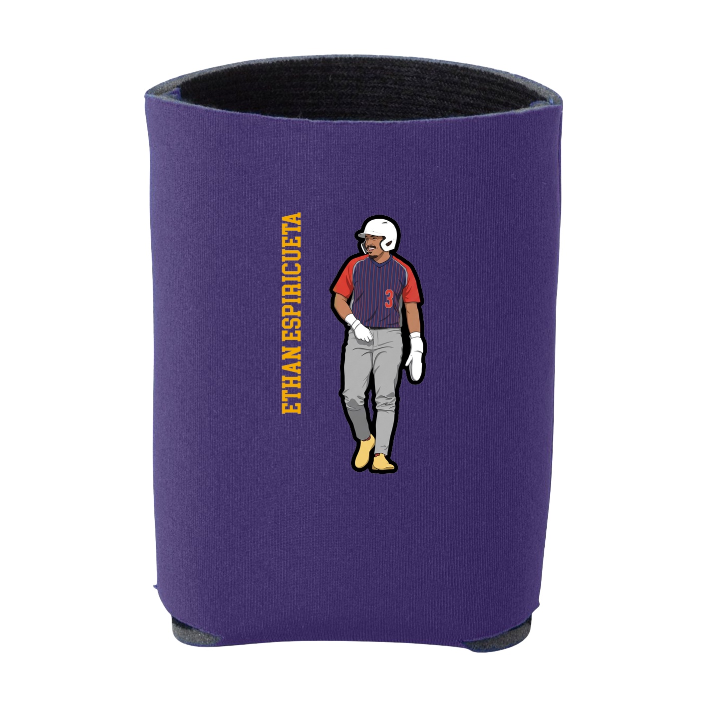 Can Holder — Name Vertical in Purple