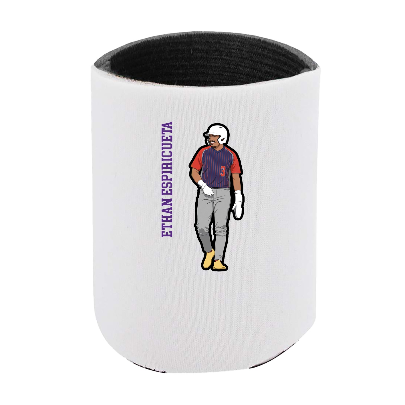 Can Holder — Name Vertical in White